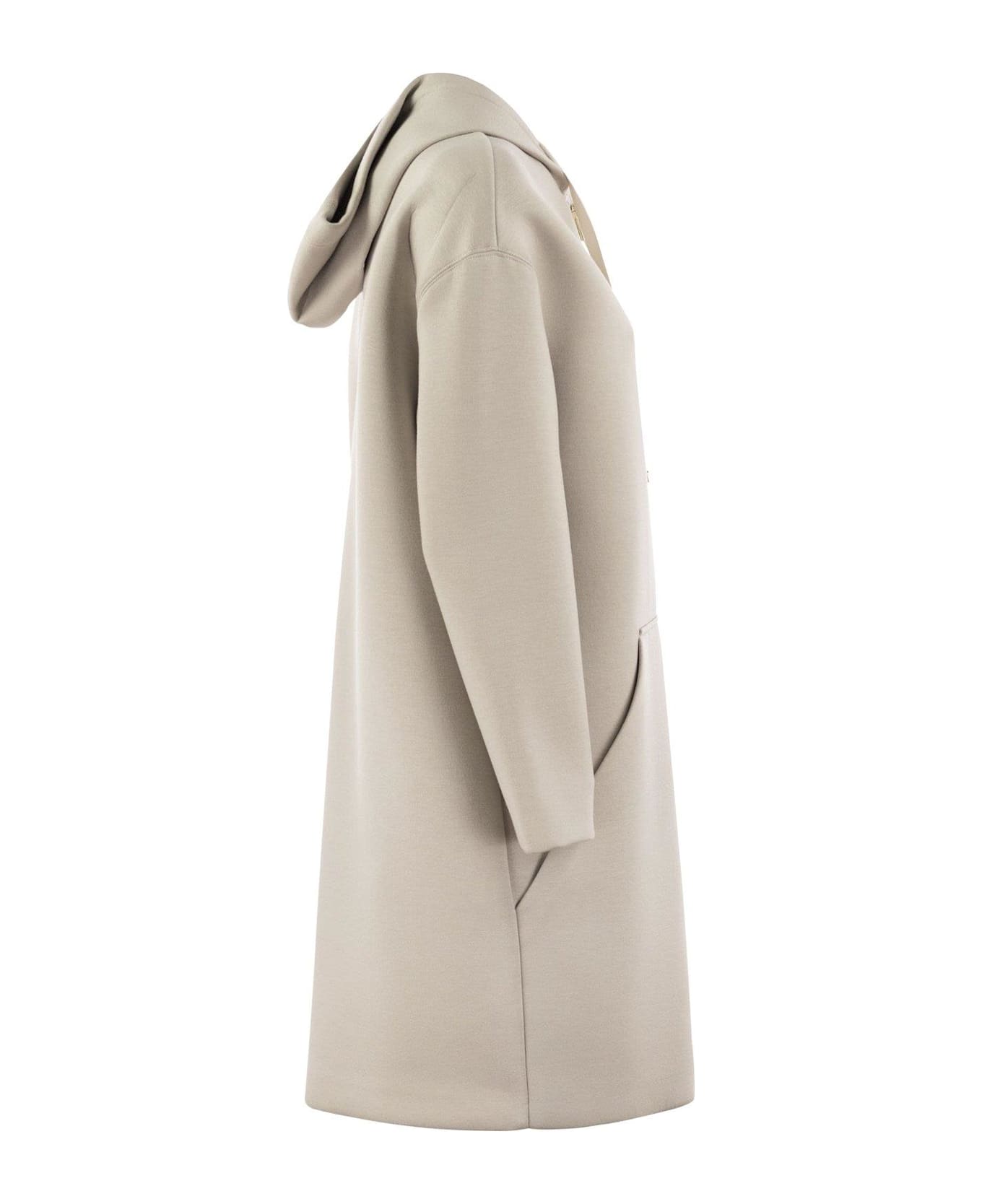 Max Mara Zip-up Drawstring Jacket - Beige