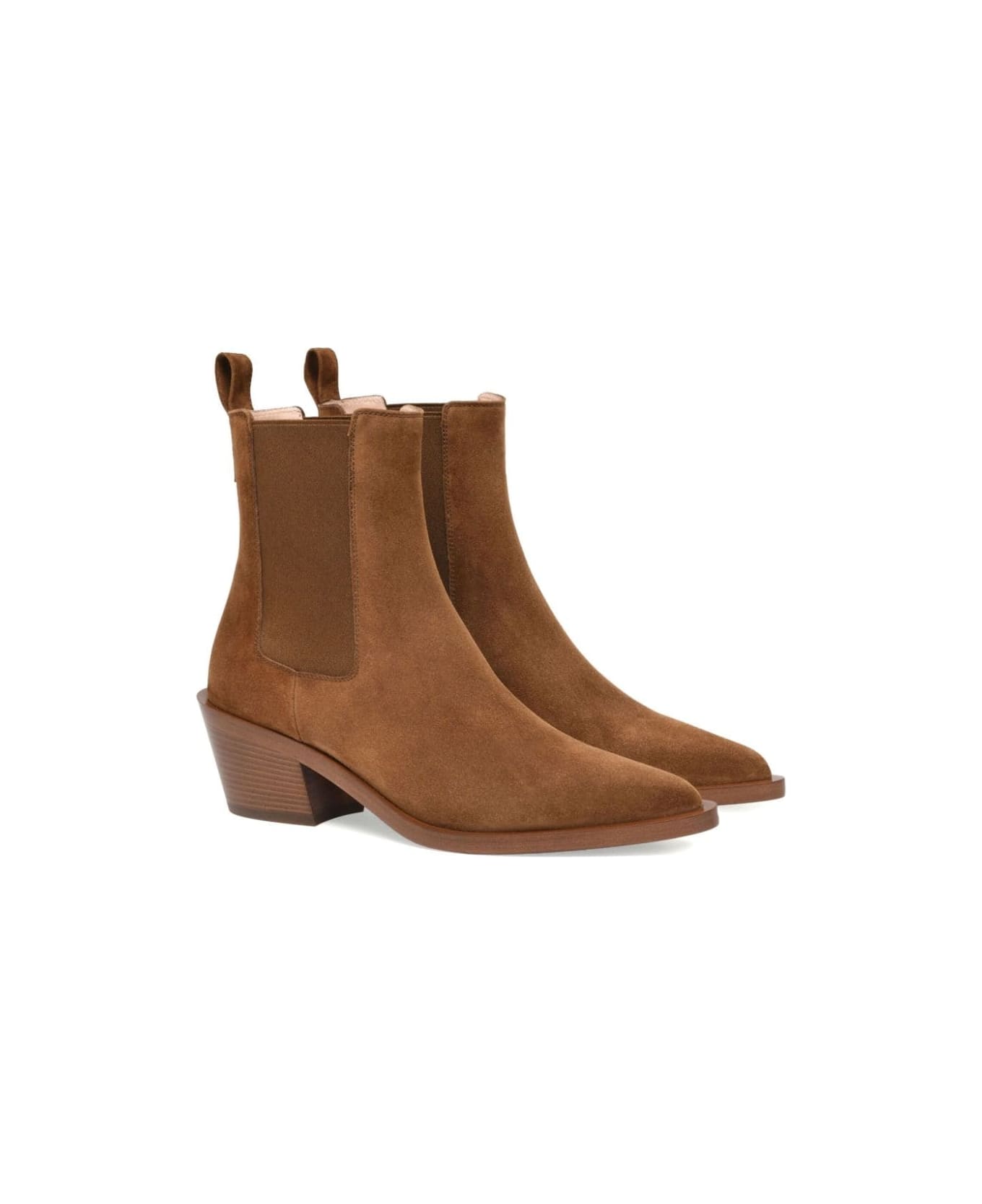 Gianvito Rossi Brown Wylie Ankle Boots - Brown