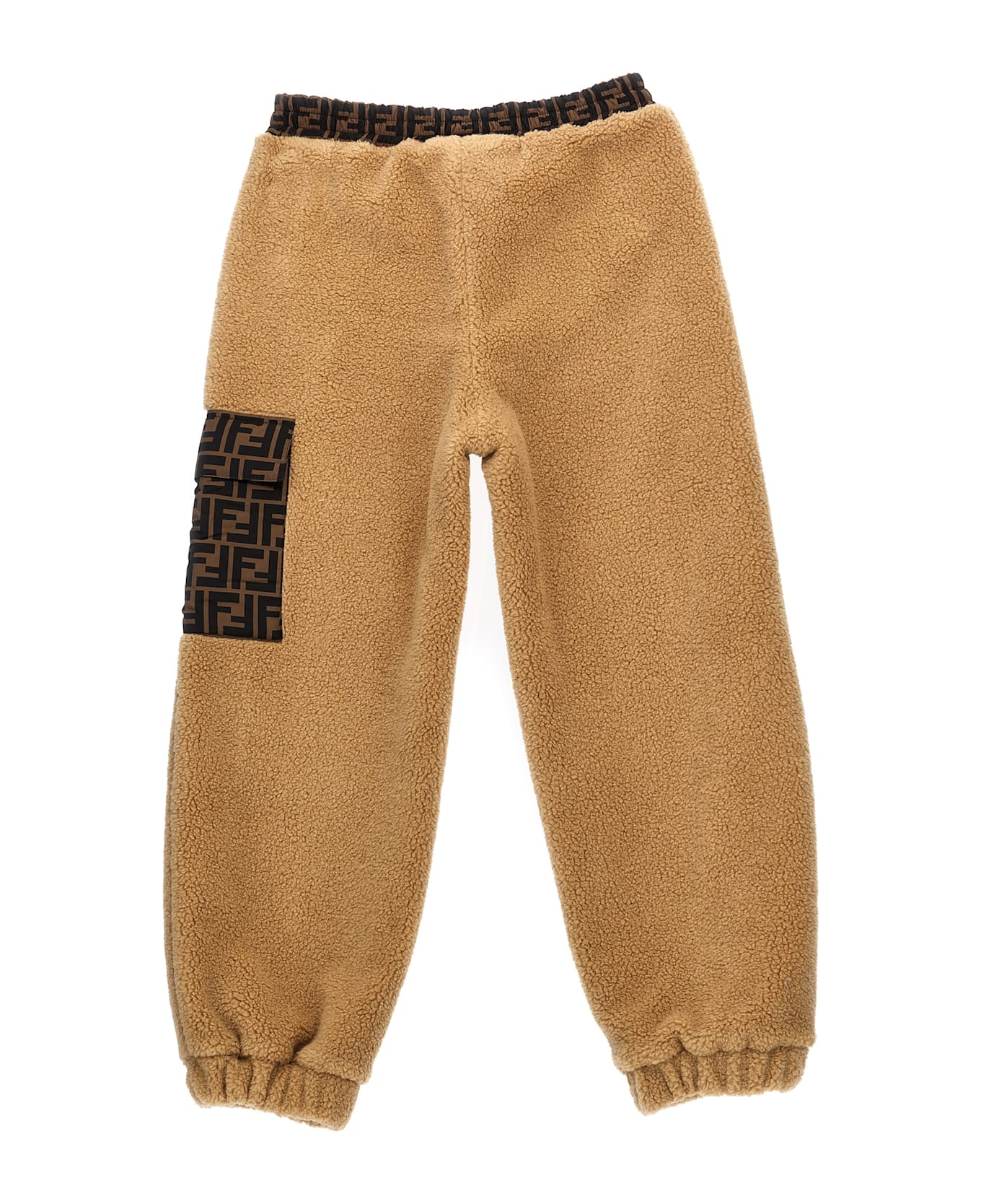 Fendi Faux Fur Pants - Beige