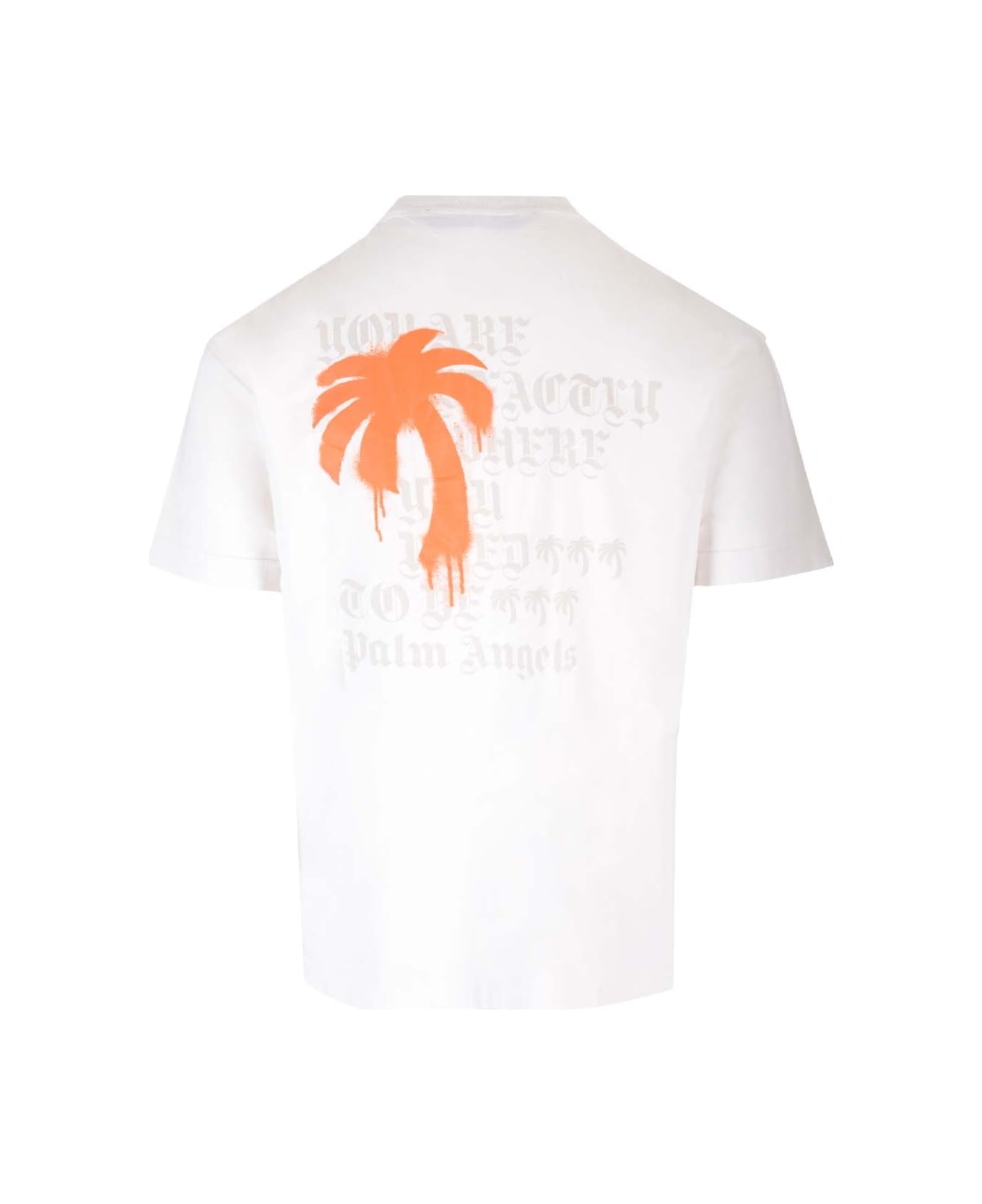 Palm Angels White T-shirt - White