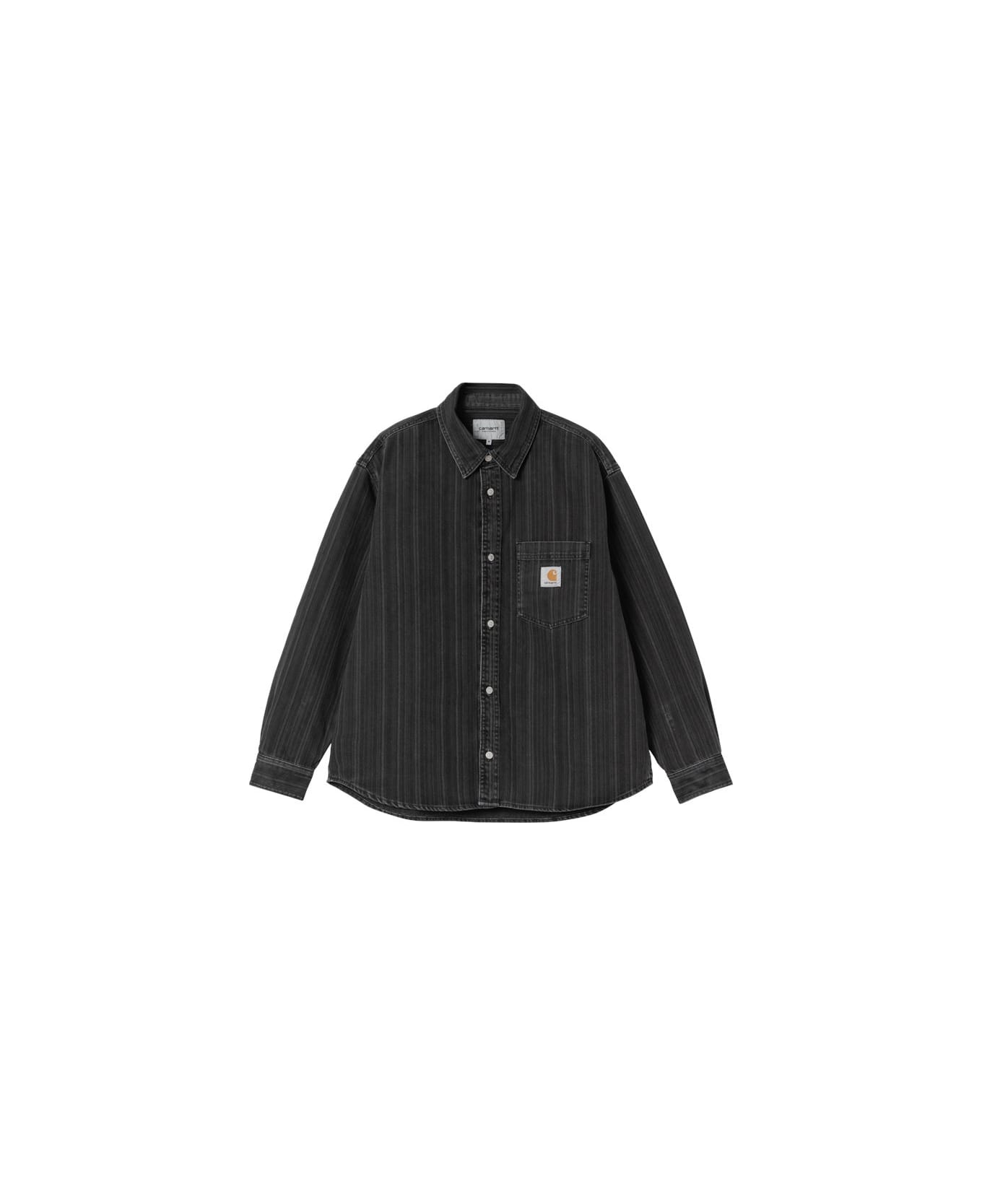 Carhartt Rylan Shirt Jac - Rylan Stripe, Black