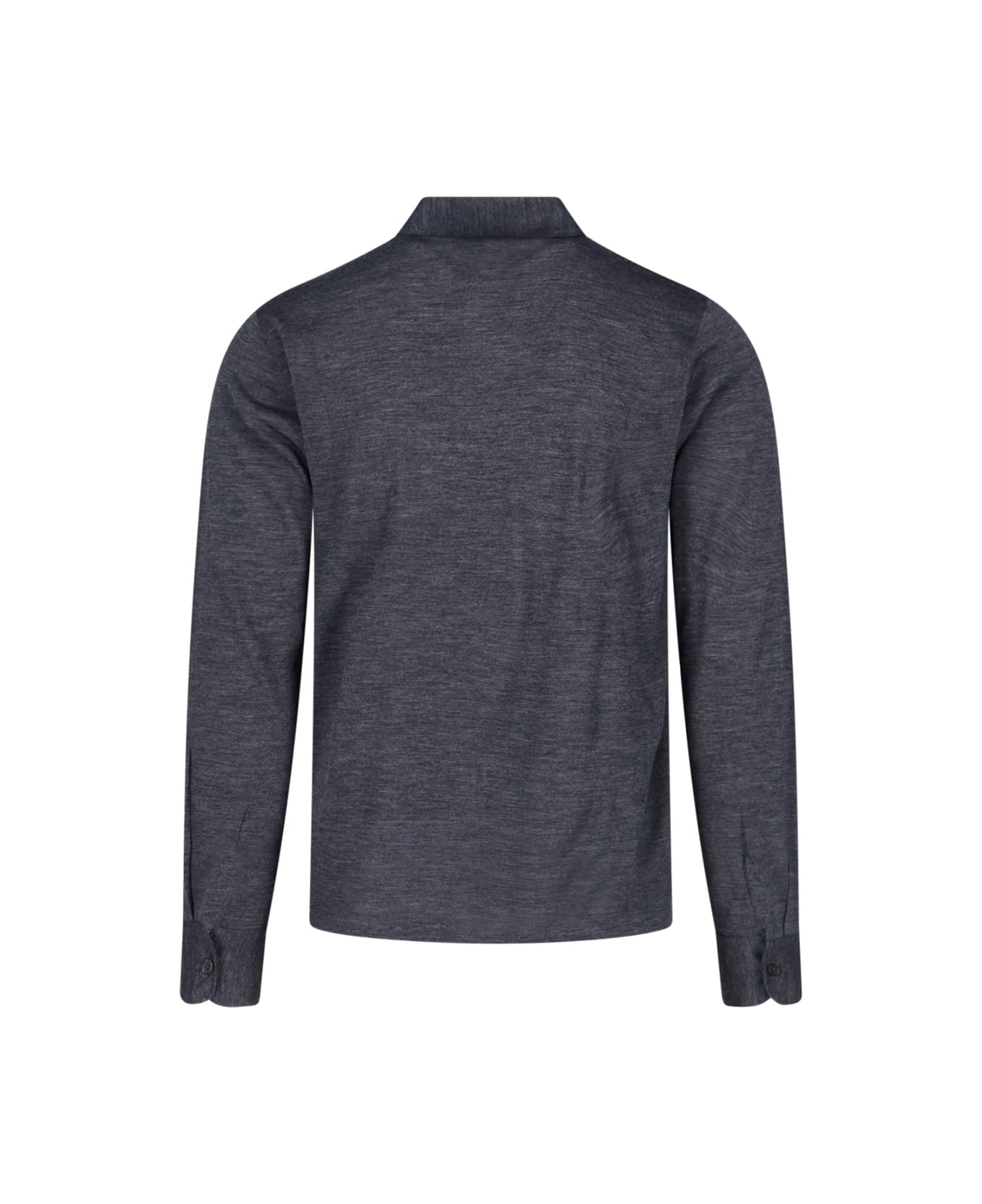 Zanone Virgin Wool Polo Shirt - Gray