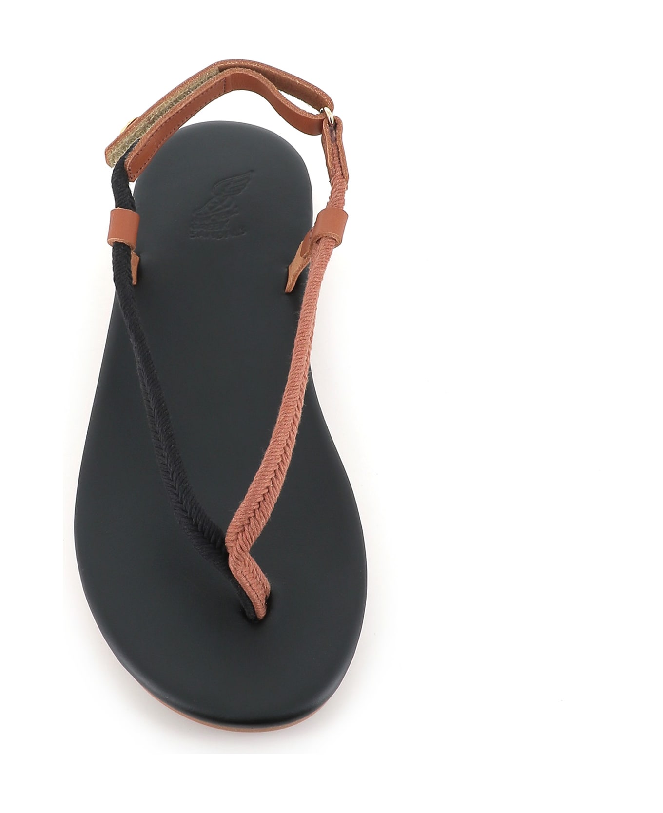 Ancient Greek Sandals Sandal Zoi - Nero/cuoio