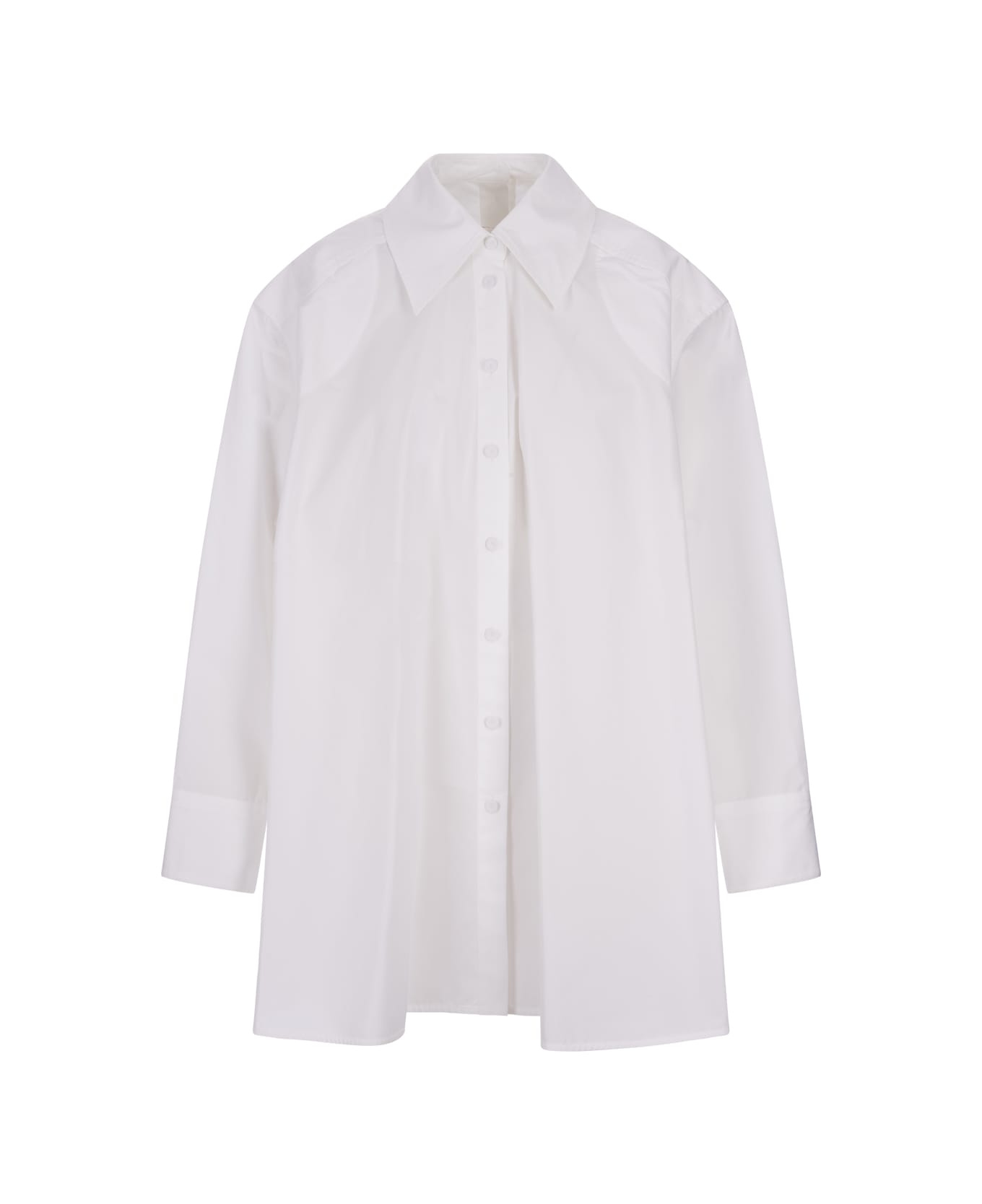 Jil Sander White Voluminous Oversize Shirt - White