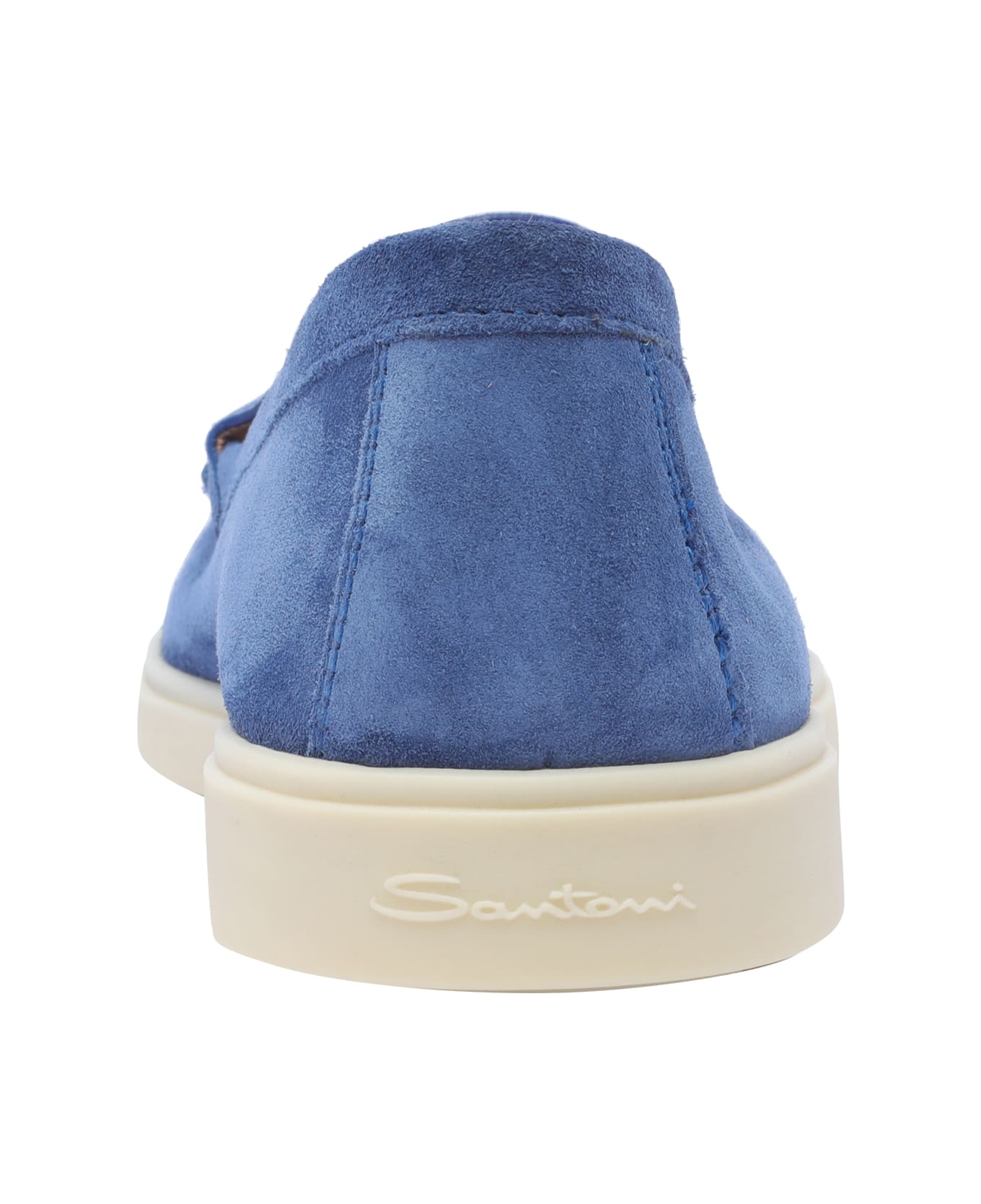 Santoni Suede Loafers - Blue