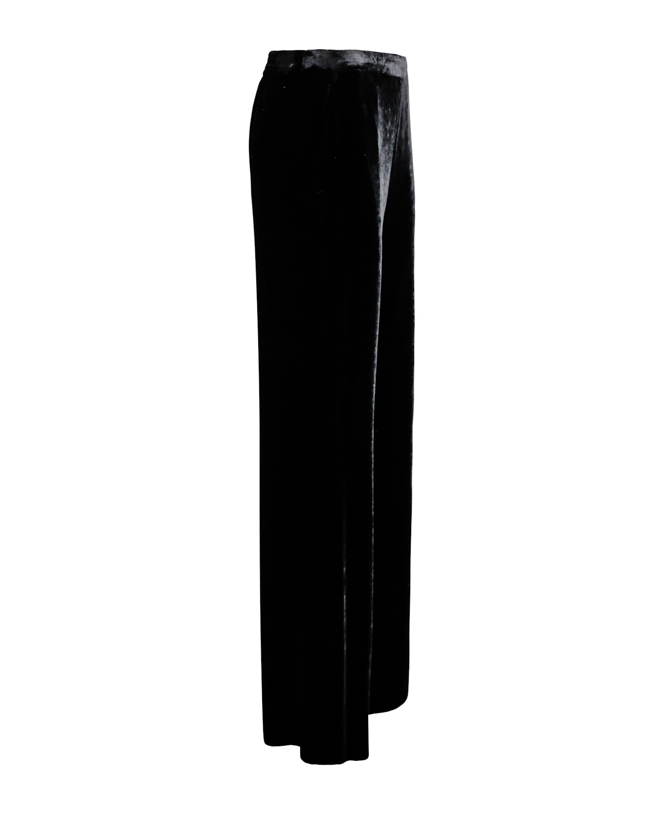 Etro Velvet Palazzo Trousers - Black