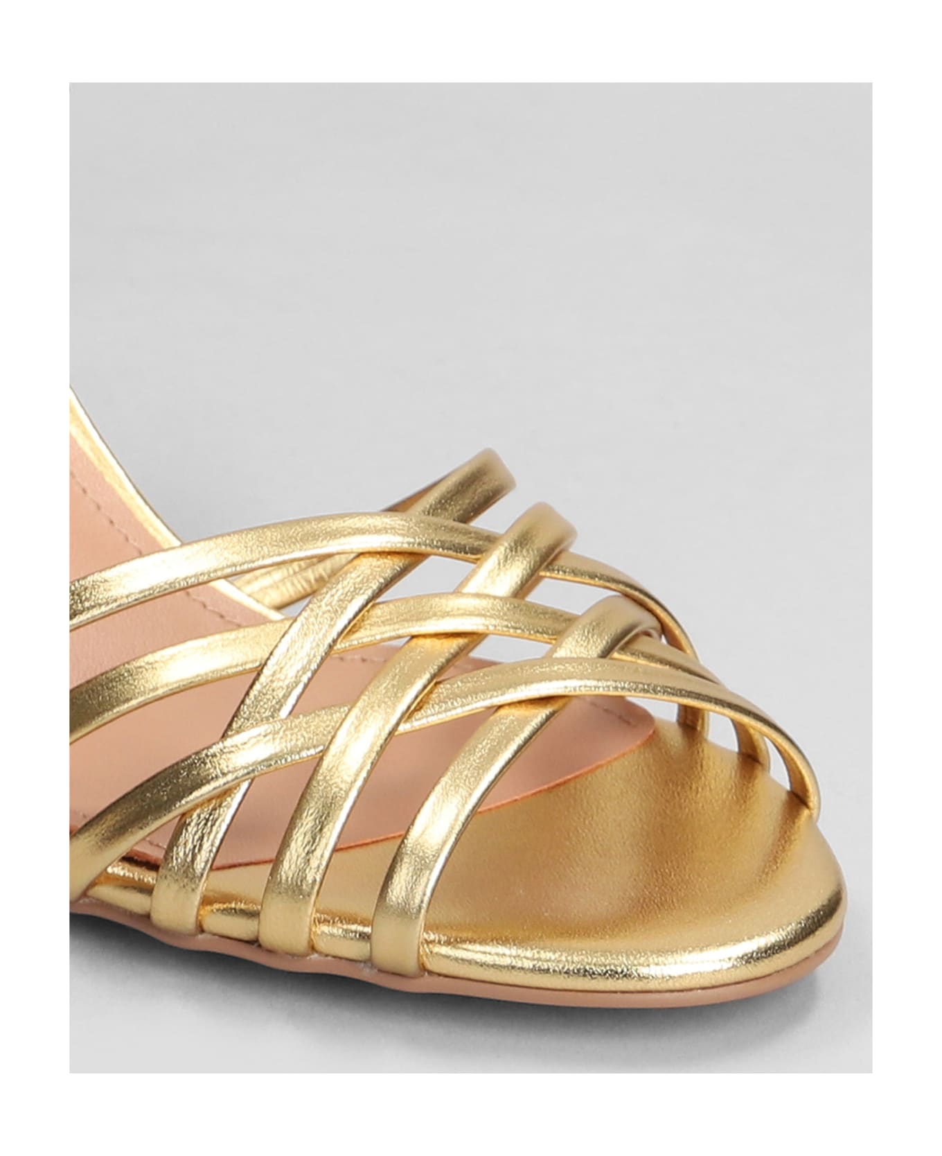 Bibi Lou Kassia 65 Sandals In Gold Leather - gold サンダル