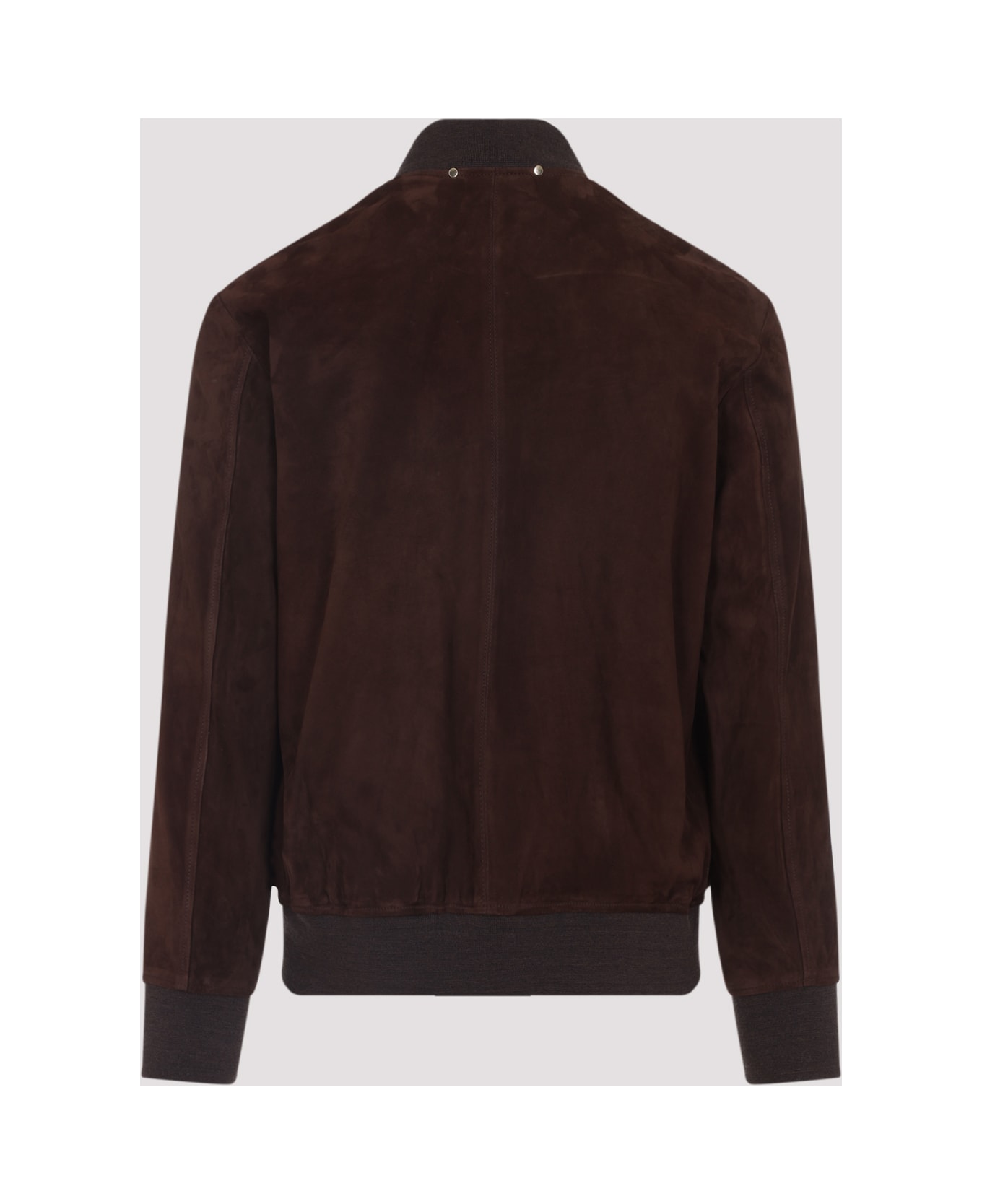 Paul Smith Regular Fit Suede Bomber Jacket - A Red レザージャケット