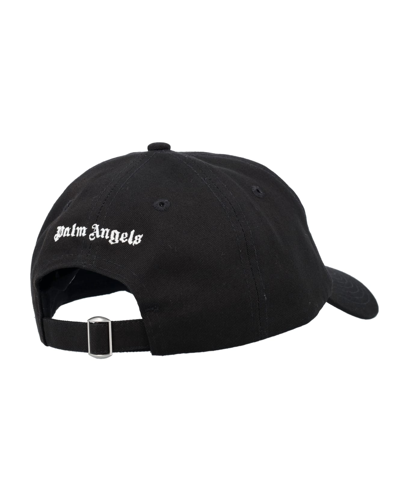 Palm Angels Classic Logo Baseball Cap - Black White 帽子