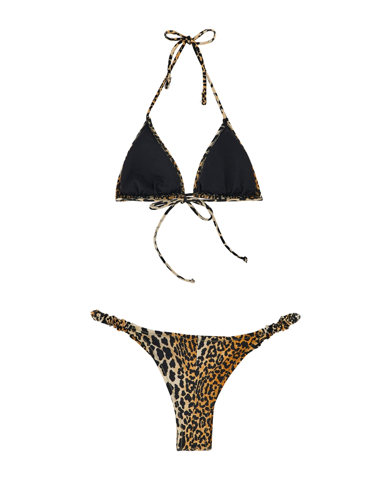 Reina Olga 'scrunchie Set' Bikini - Leopardo 水着