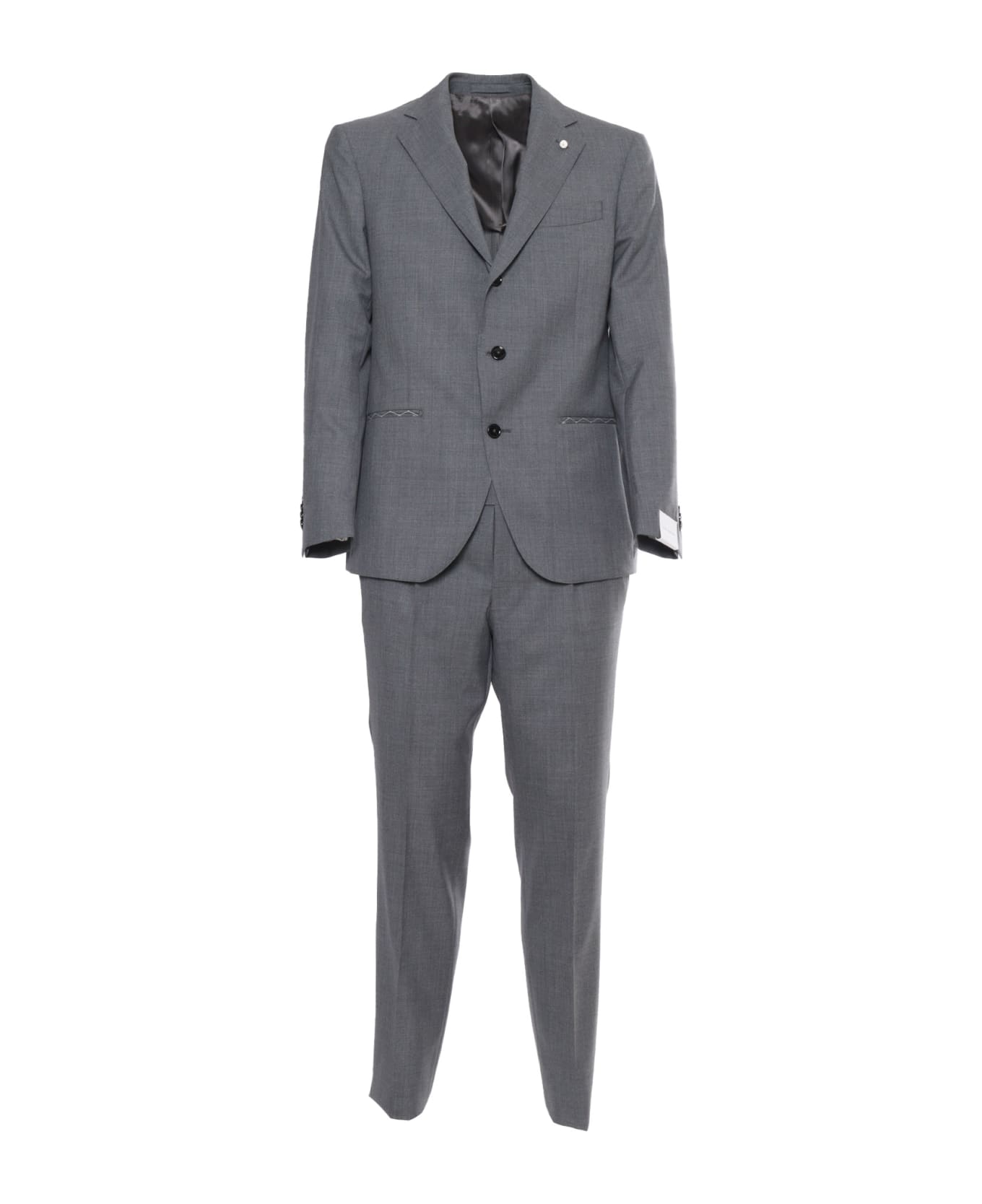 Luigi Bianchi Mantova Gray Men's Suit - GREY スーツ