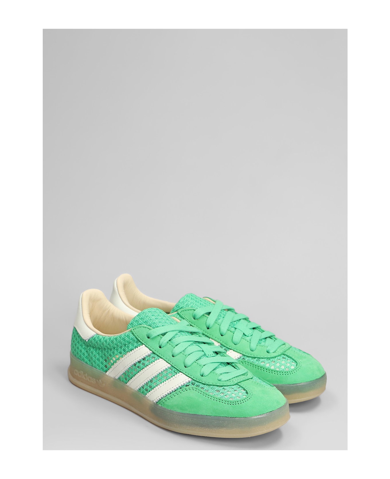 Adidas Gazelle Indoor Sneakers In Green Suede And Fabric - green