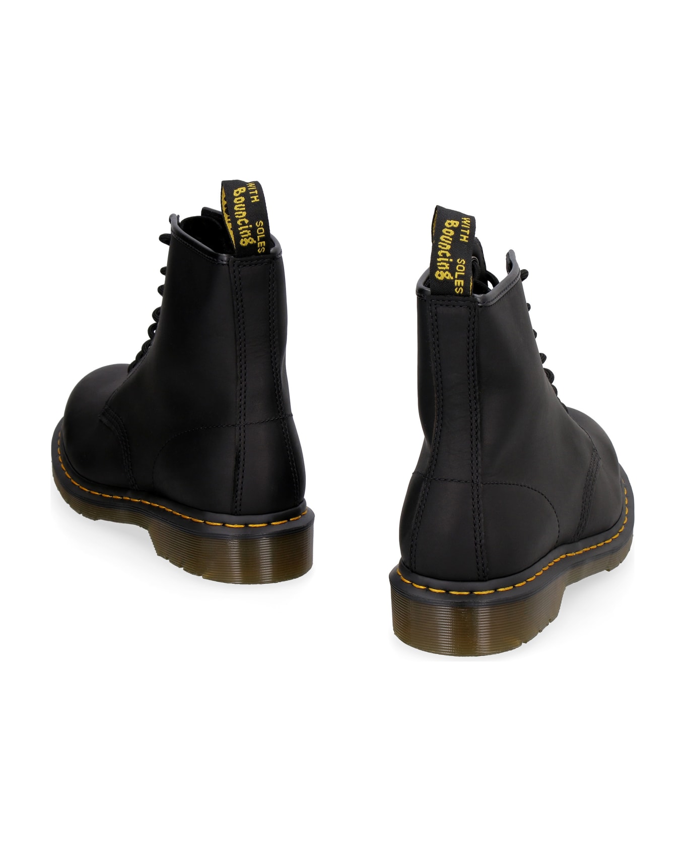 Dr. Martens 1460 Leather Combat-boots - Black Greasy