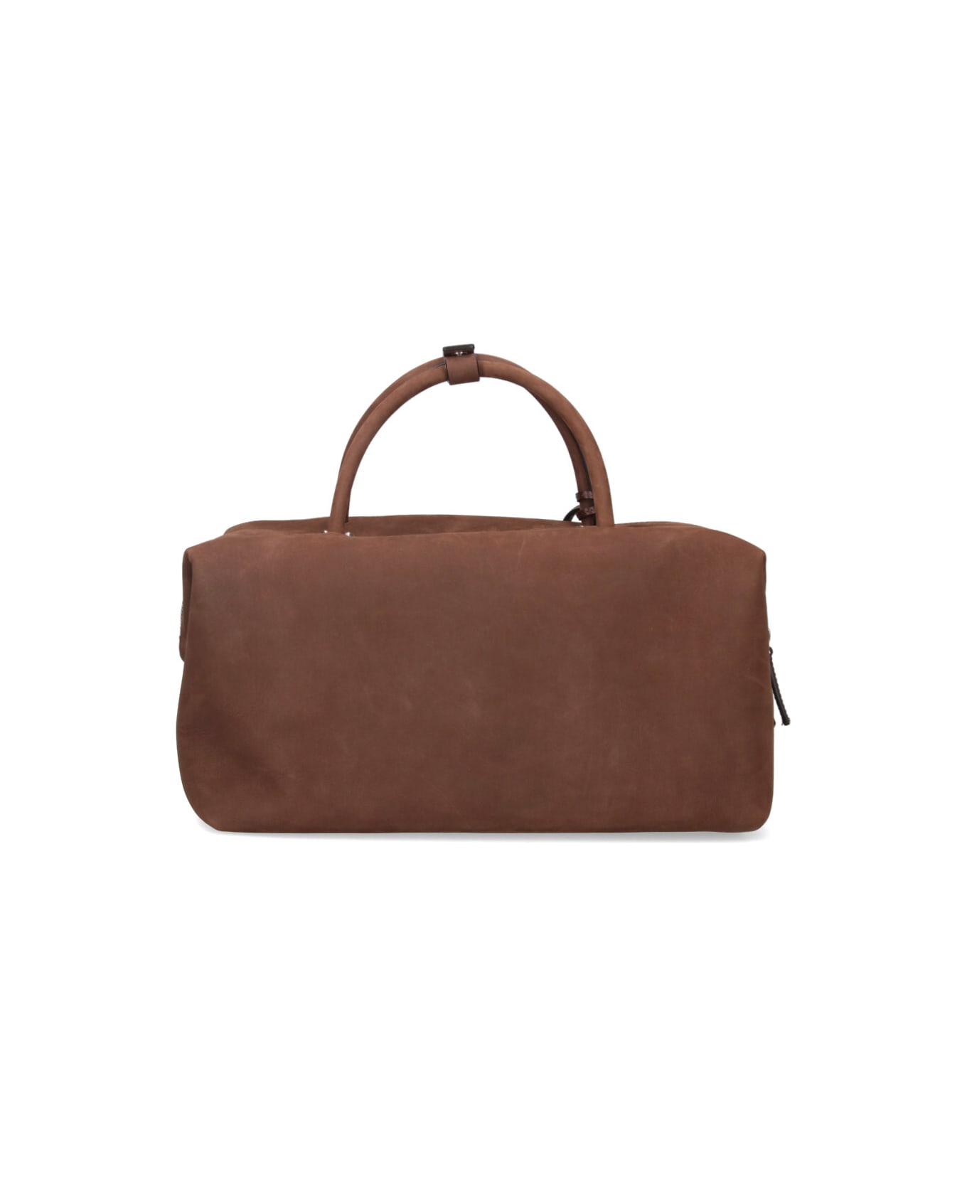 Max Mara Suede 'holdall' Medium Bag - Brown