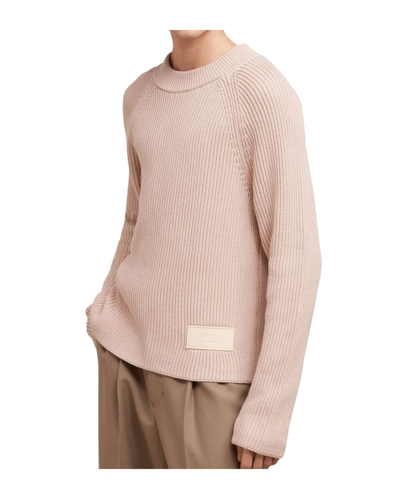 Ami Alexandre Mattiussi Crewneck Sweater - Pink