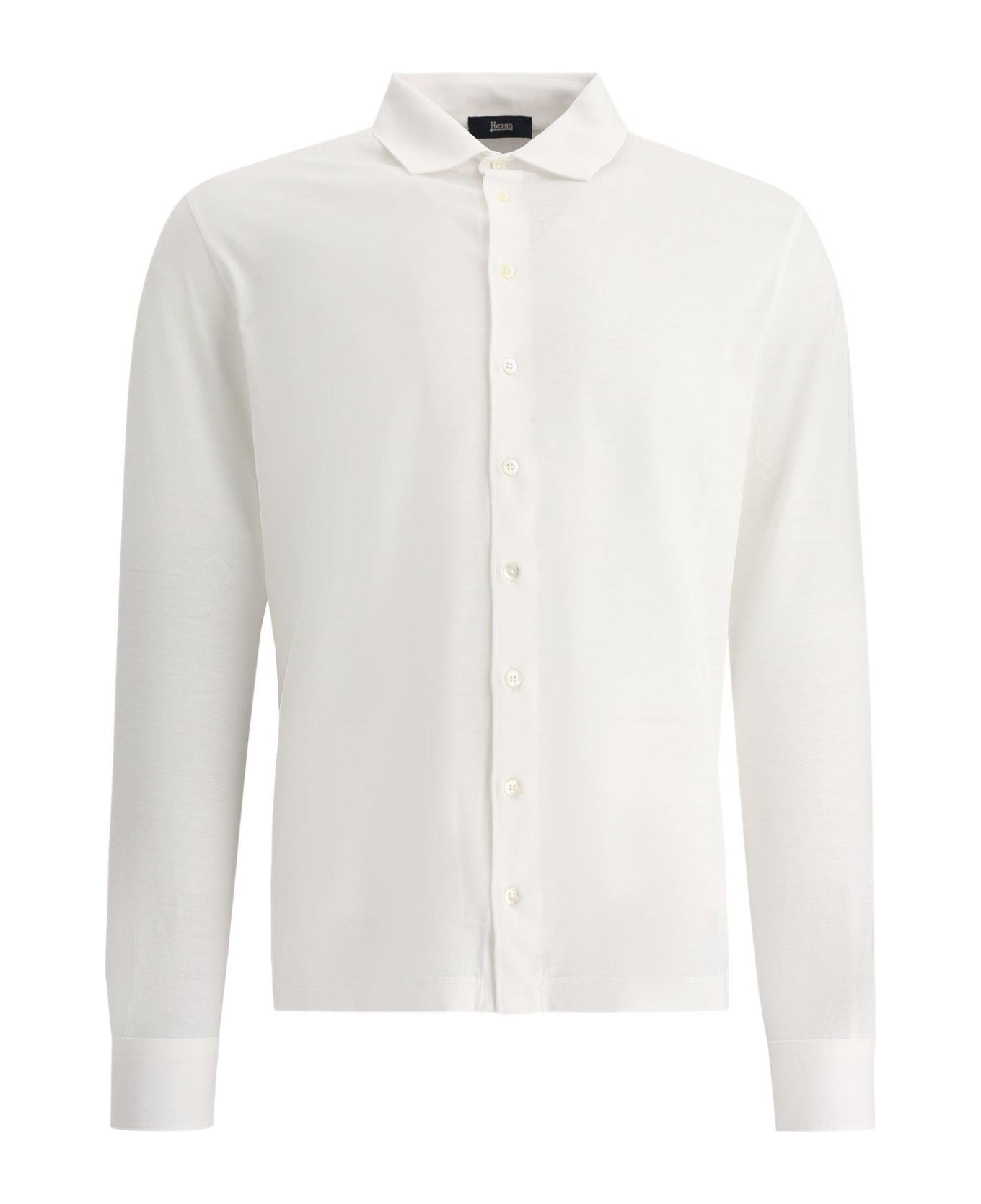 Herno Jersey Crepe Shirt - White