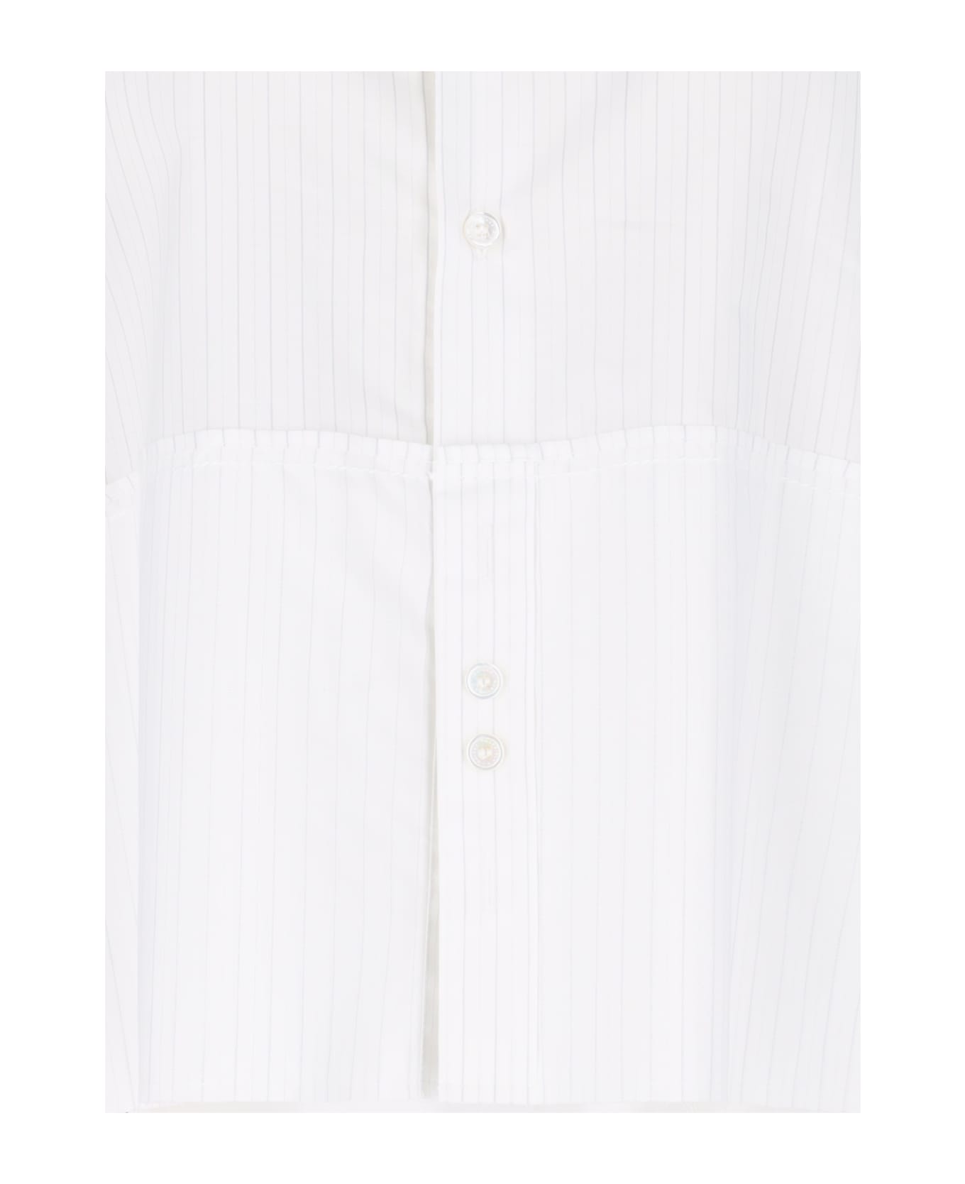 MM6 Maison Margiela Long-sleeved Shirt - White