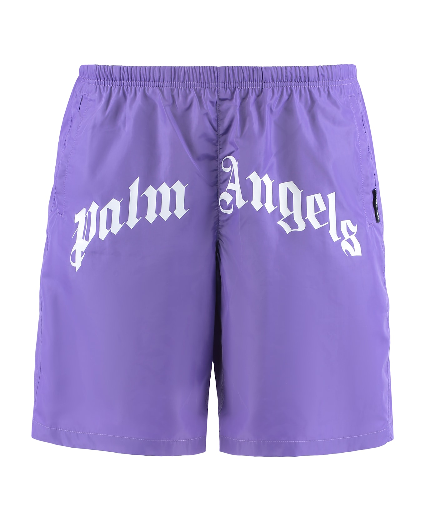 Palm Angels Beach Shorts In Nylon - Lilac