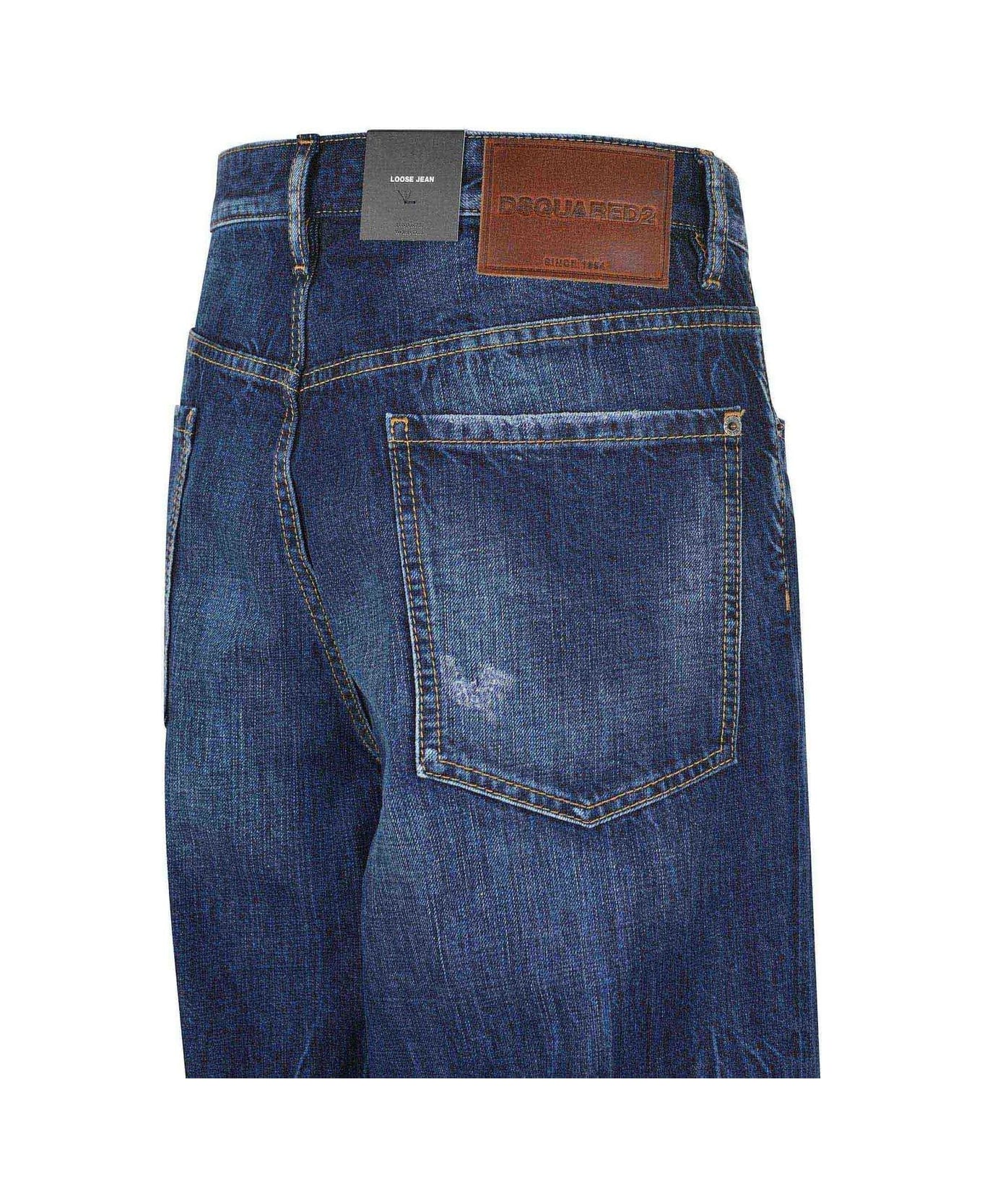 Dsquared2 Be Cool Be Nice Wash Loose Jeans