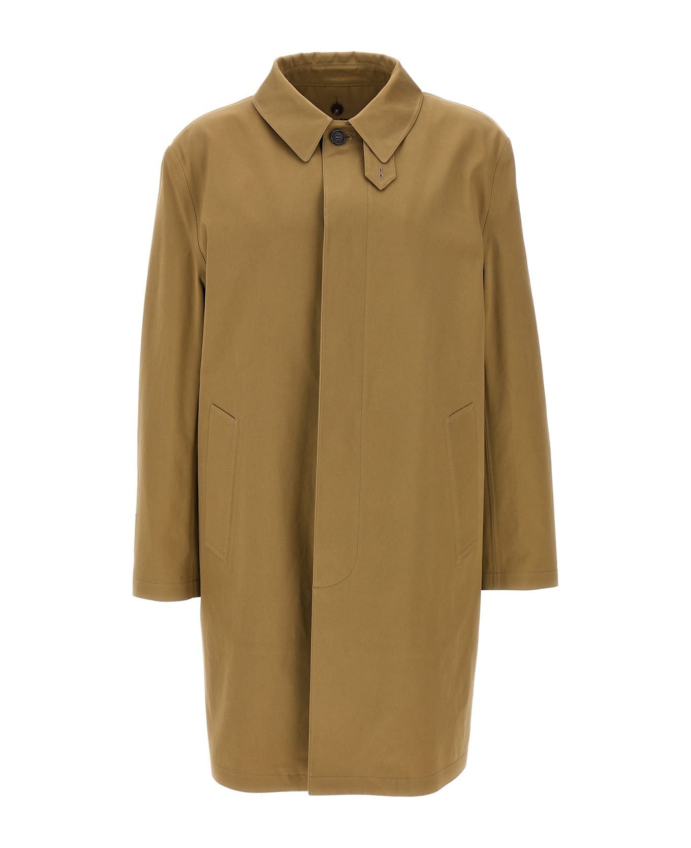 Saint Laurent 'mackintosh' Trench Coat - Beige