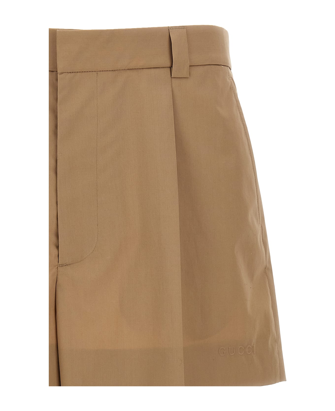 Gucci Cotton Shorts - Beige