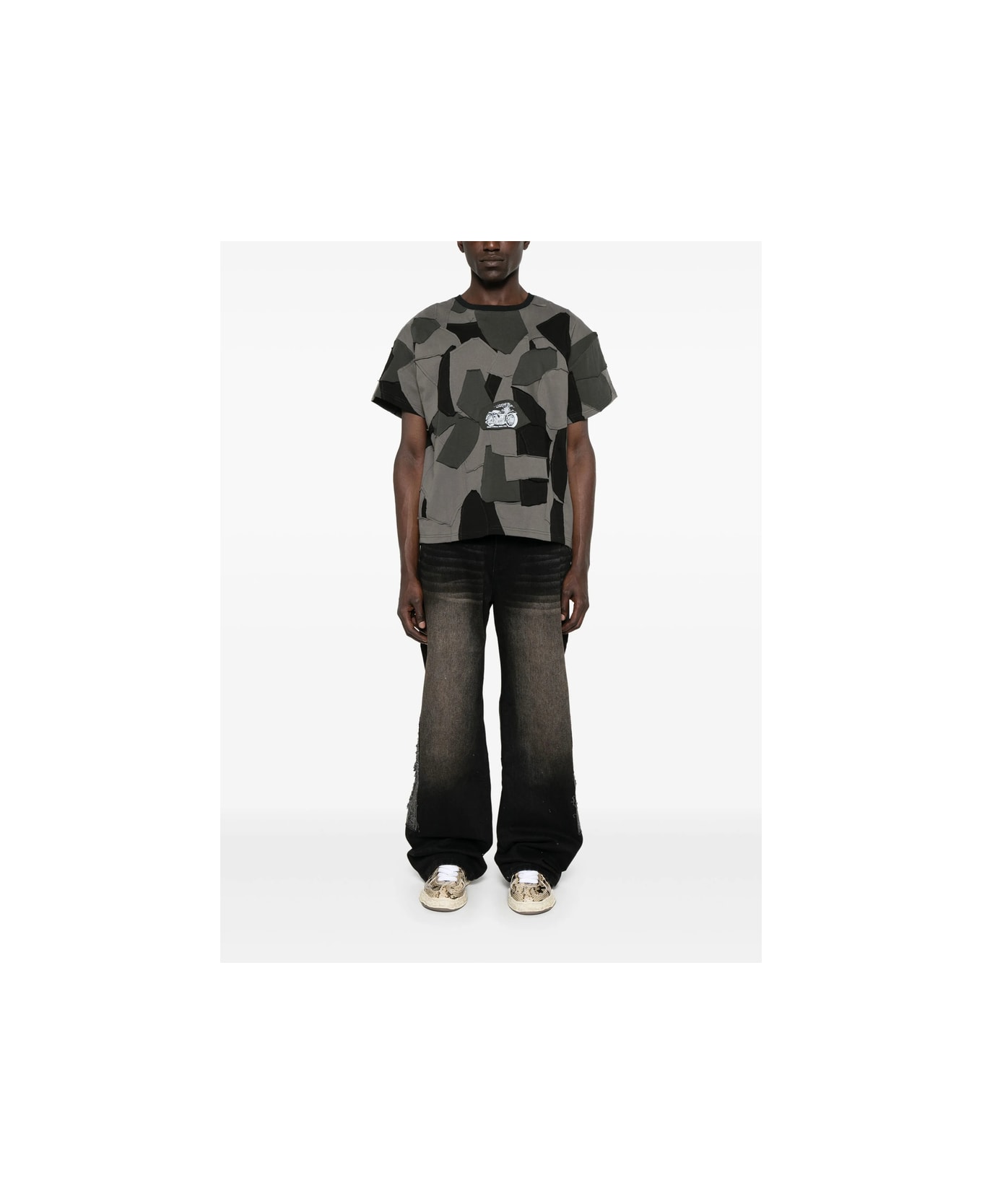 Who Decides War T-shirt - GREY/BLACK