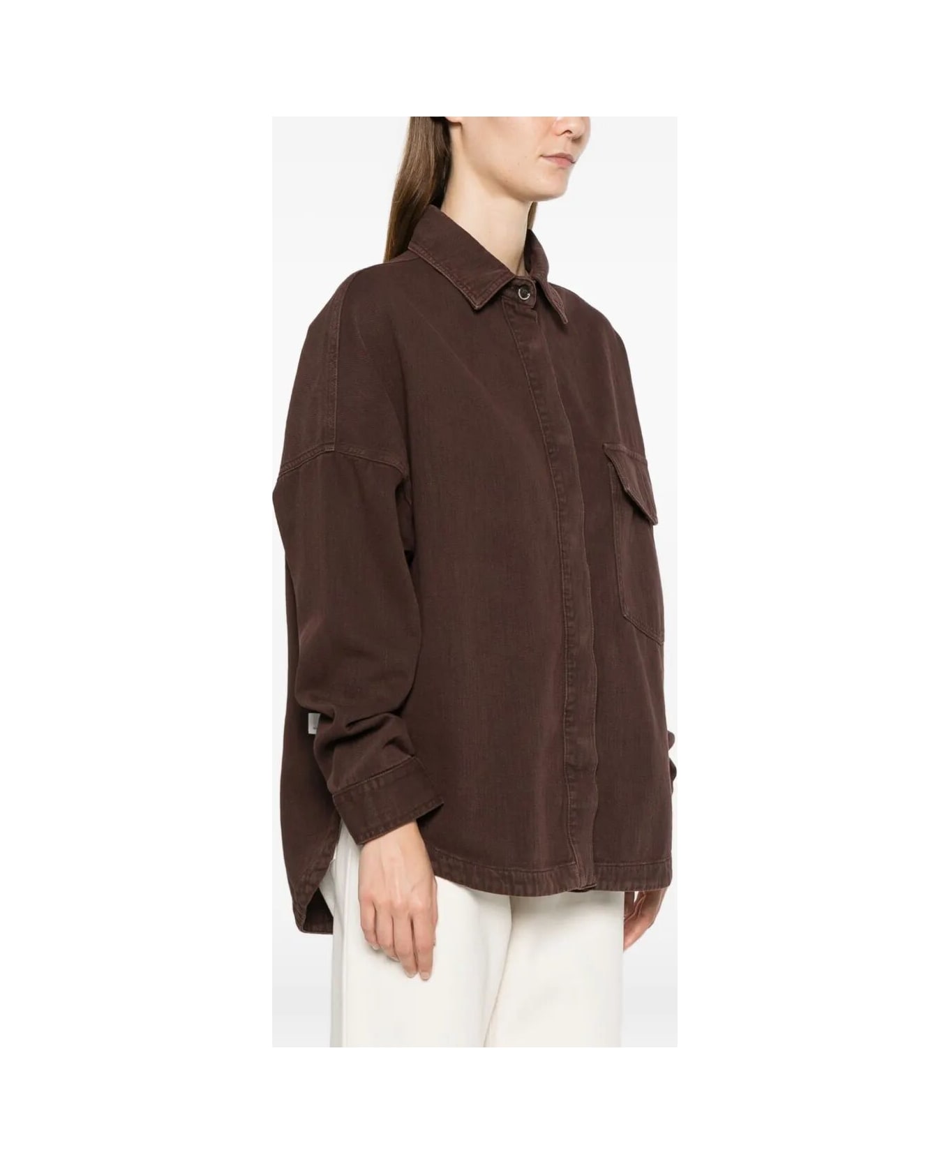 Nine in the Morning Rosa Overshirt W/pocket - Mauve Old