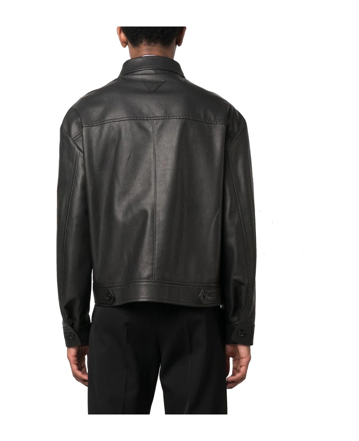 Prada Leather Jacket - Black レザージャケット