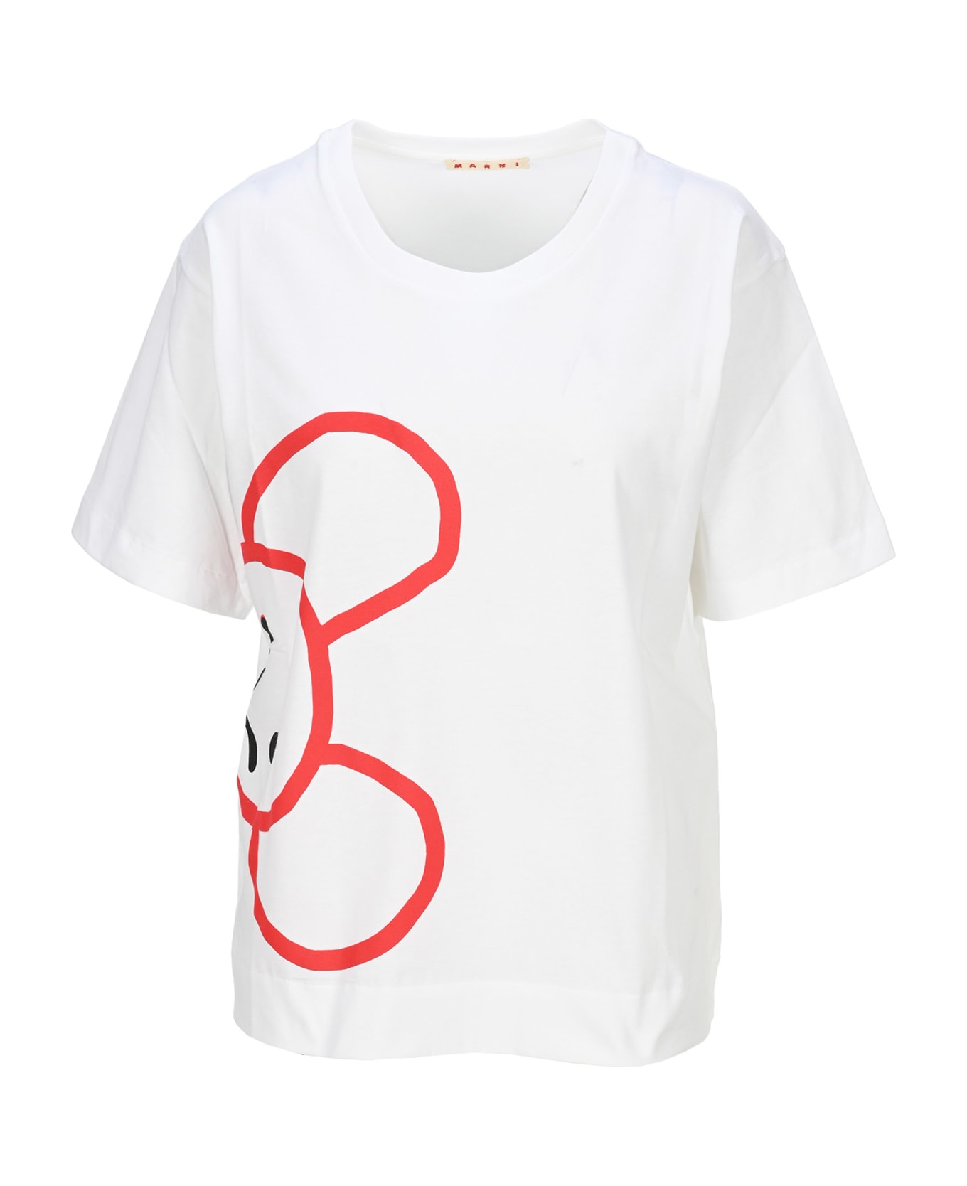 Marni Mouse-print T-shirt - WHITE