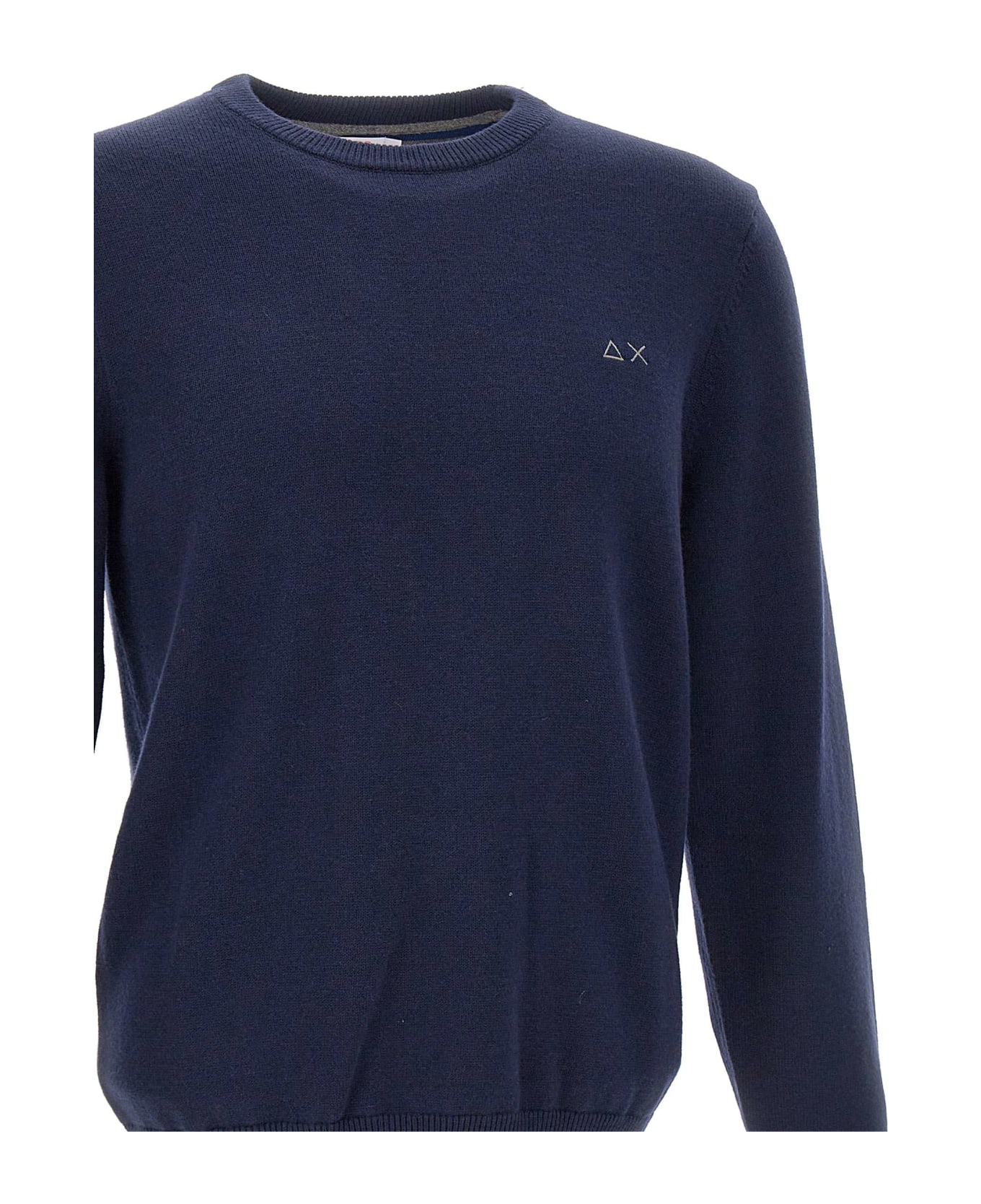 Sun 68 Cotton And Wool Sweater Sweater - NAVY BLUE