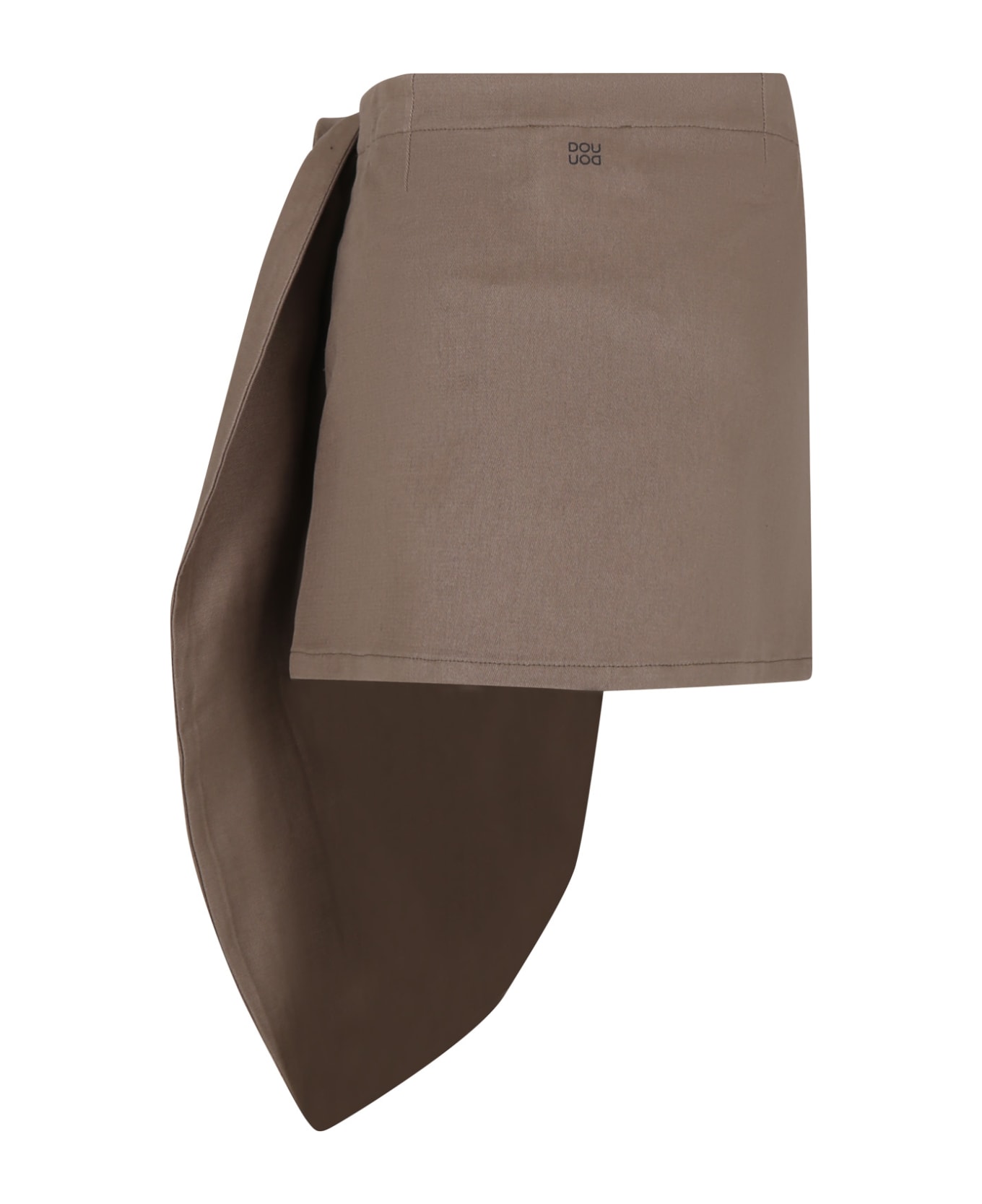 Douuod Brown Elegant Skirt For Girl - Brown