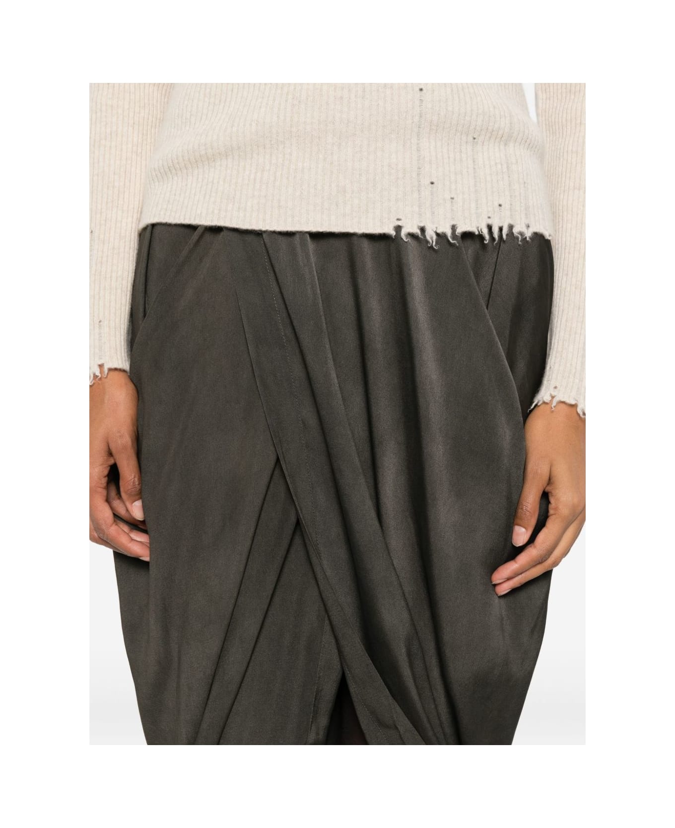 Uma Wang Silk Skirt - Grey スカート