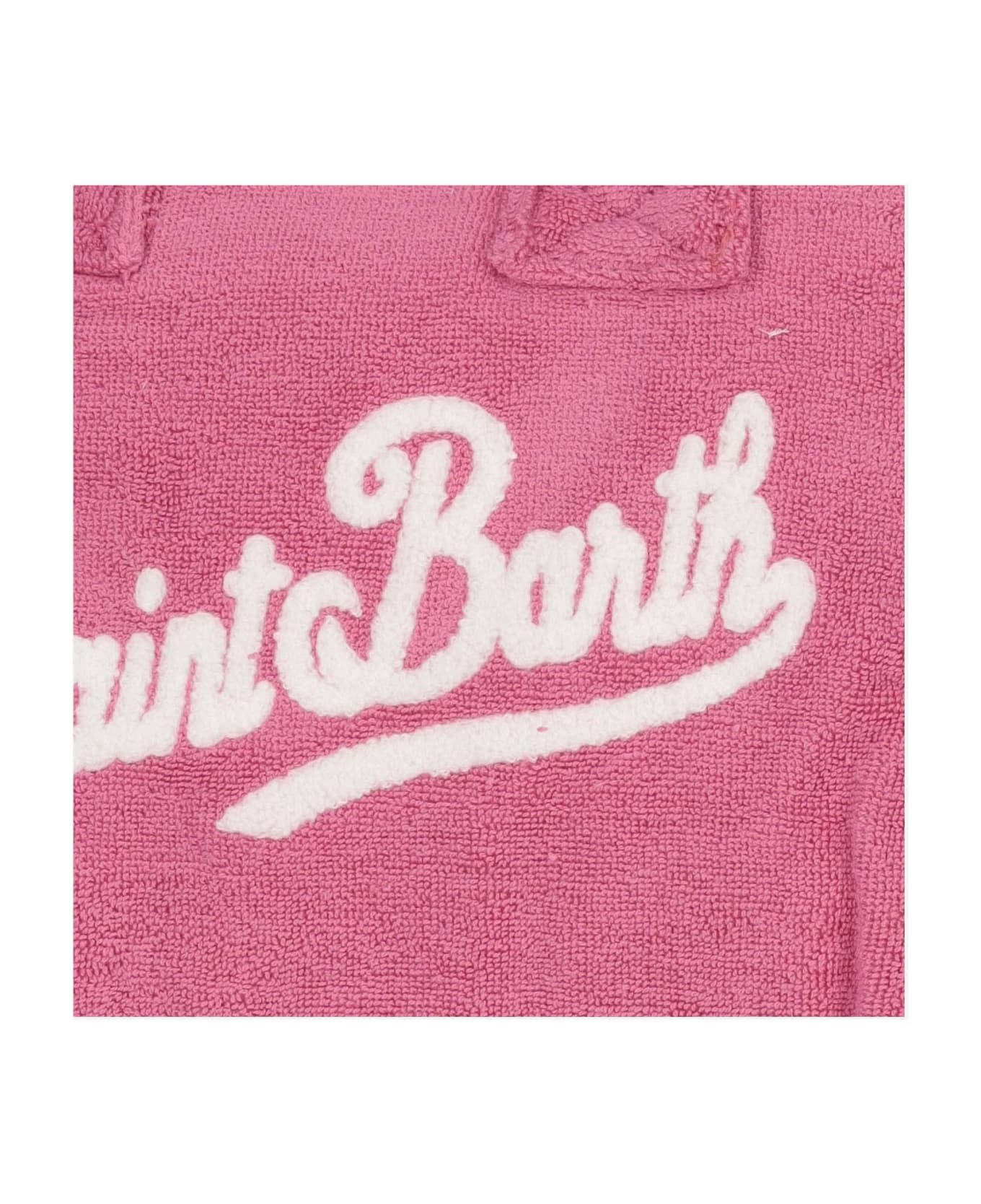 MC2 Saint Barth Colette Terry Cloth Tote Bag With Embroidery - Fuchsia