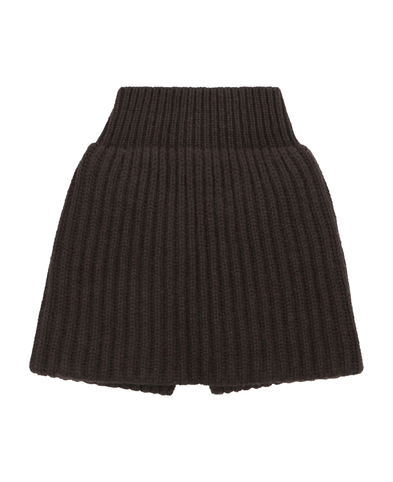 Malo Knitted Collar - brown
