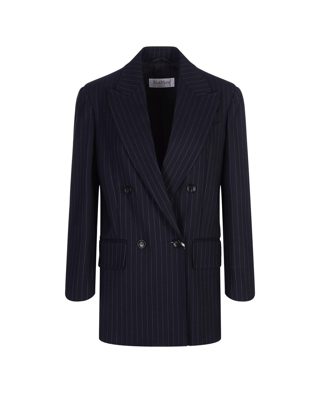 Max Mara Navy Blue Albany Blazer - BLUE