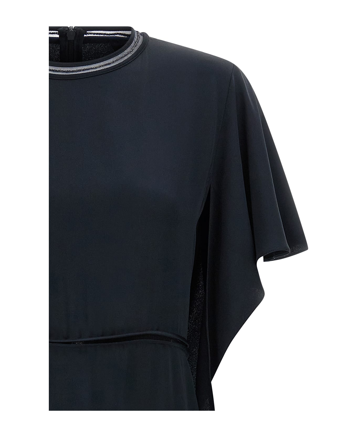 Fabiana Filippi Ruffle Dress - Blue