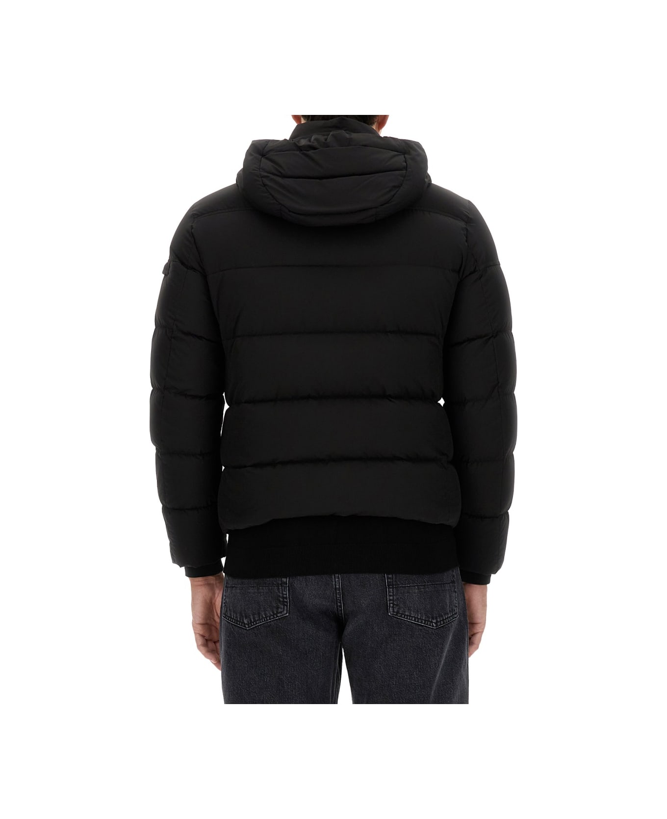 ジャケット MOORER JACKET (JILLSTP NERO) JILL-STP in NERO: Luxury Italian Bombers | MooRER®