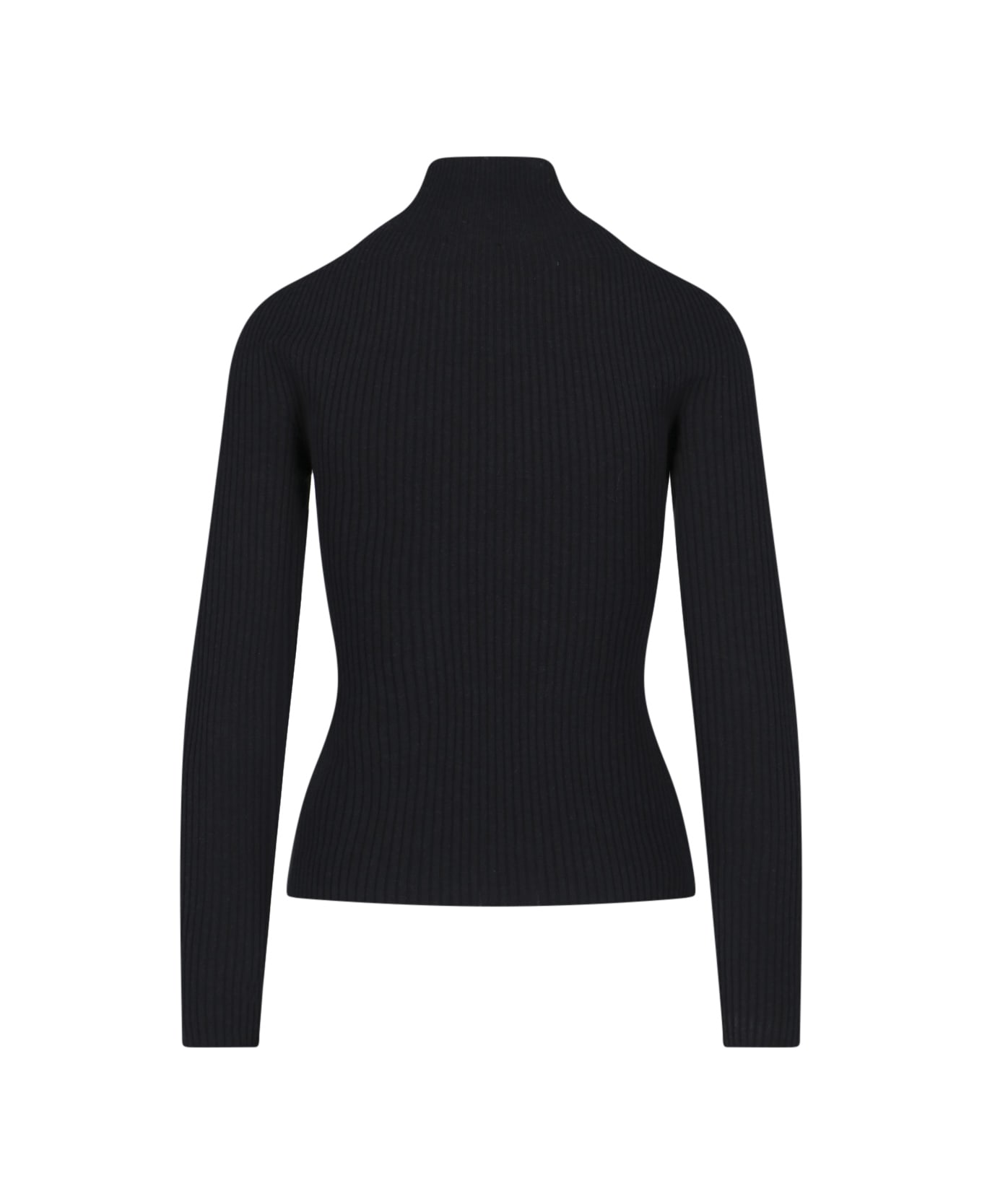 Courrèges Ribbed Turtleneck Sweater - Black  