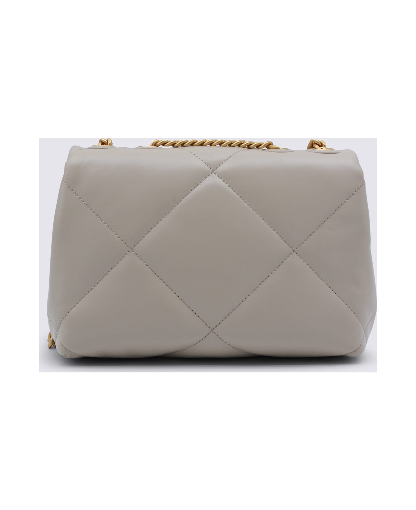 Tory Burch Black Leather Shoulder Bag - LIGHT STONE