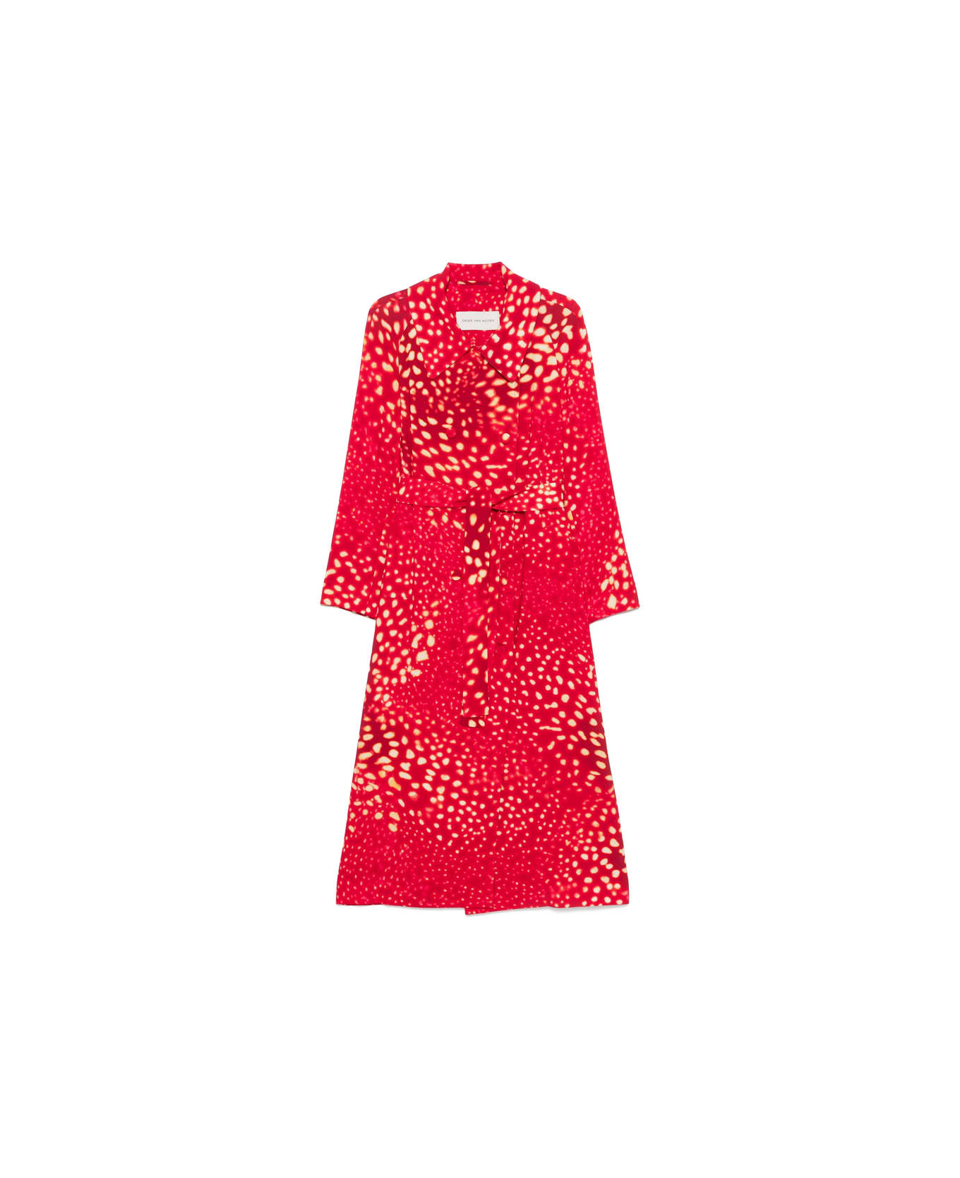 Dries Van Noten Coat - RED/NEUTRALS