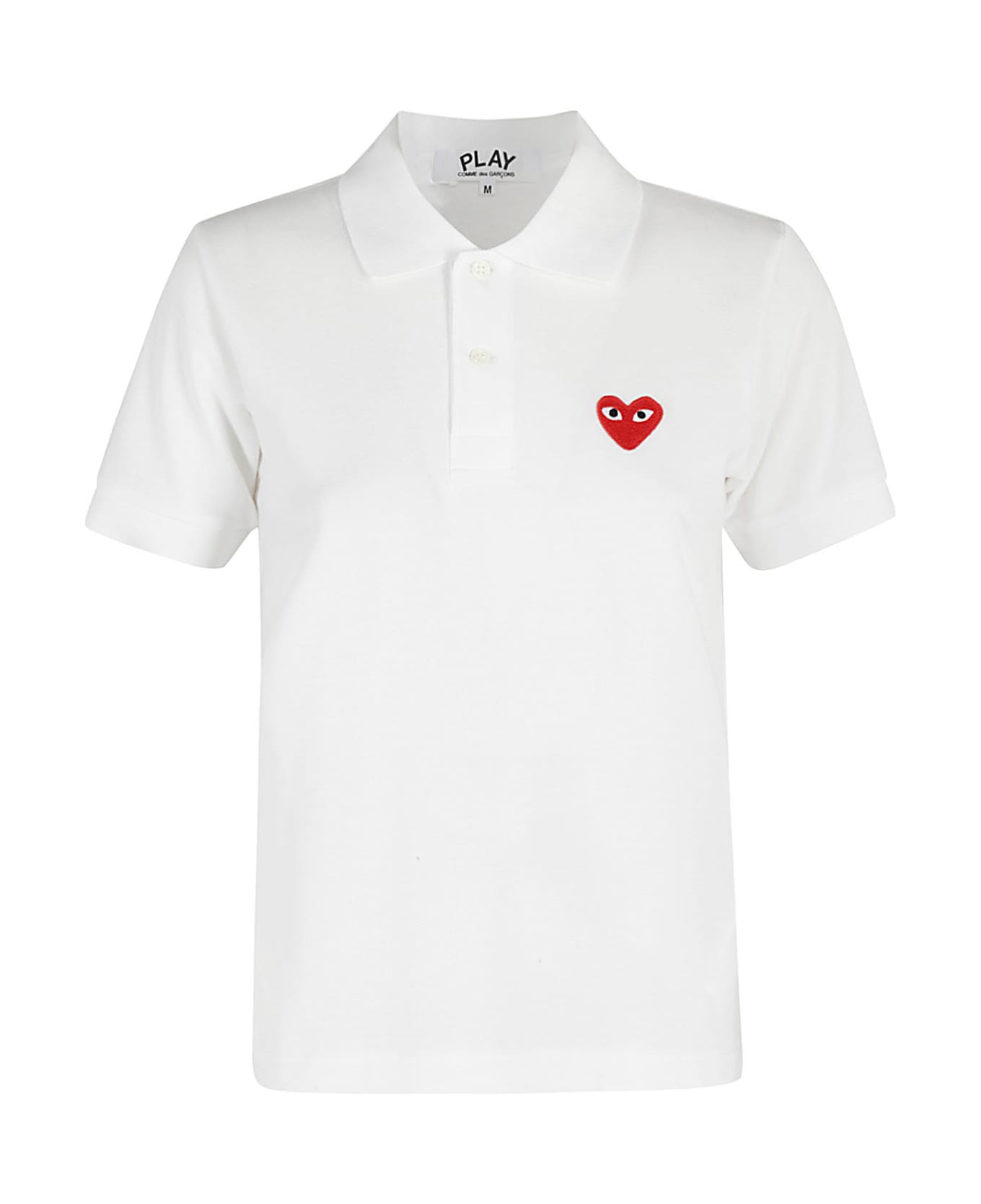 Comme des Garçons Play Polo Shirt - White