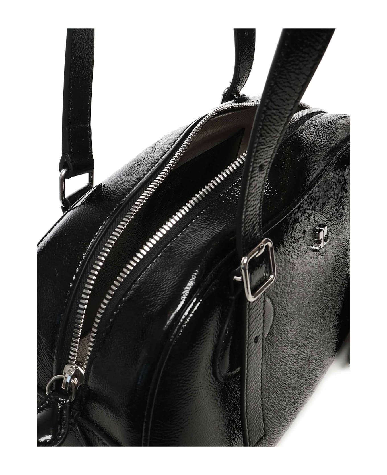Courrèges Medium Friday Shoulder Bag - Black