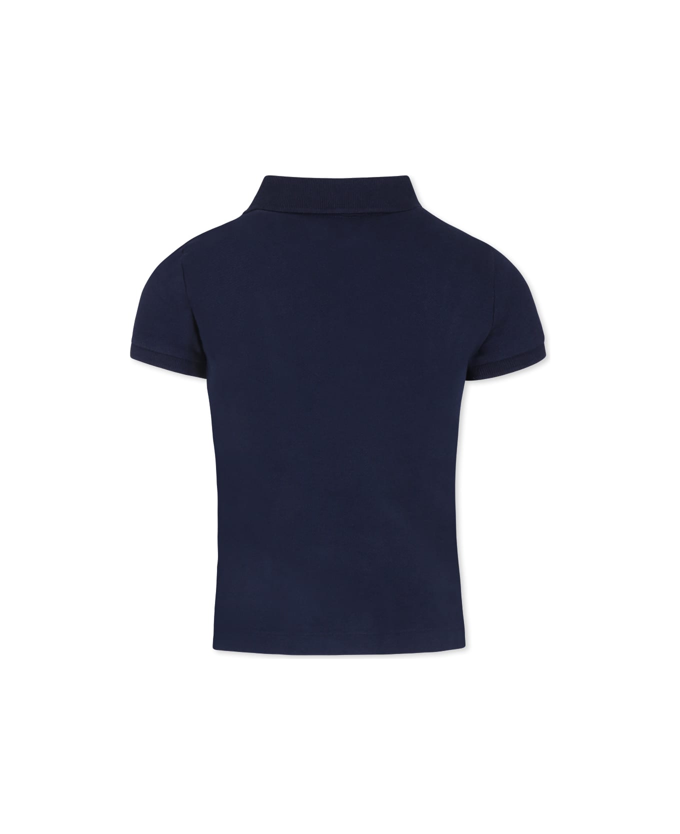 Ralph Lauren Blue T-shirt For Girl With Horse - Blue