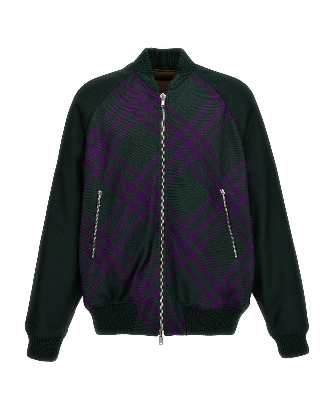 Burberry Check Reversible Bomber Jacket - Multicolor