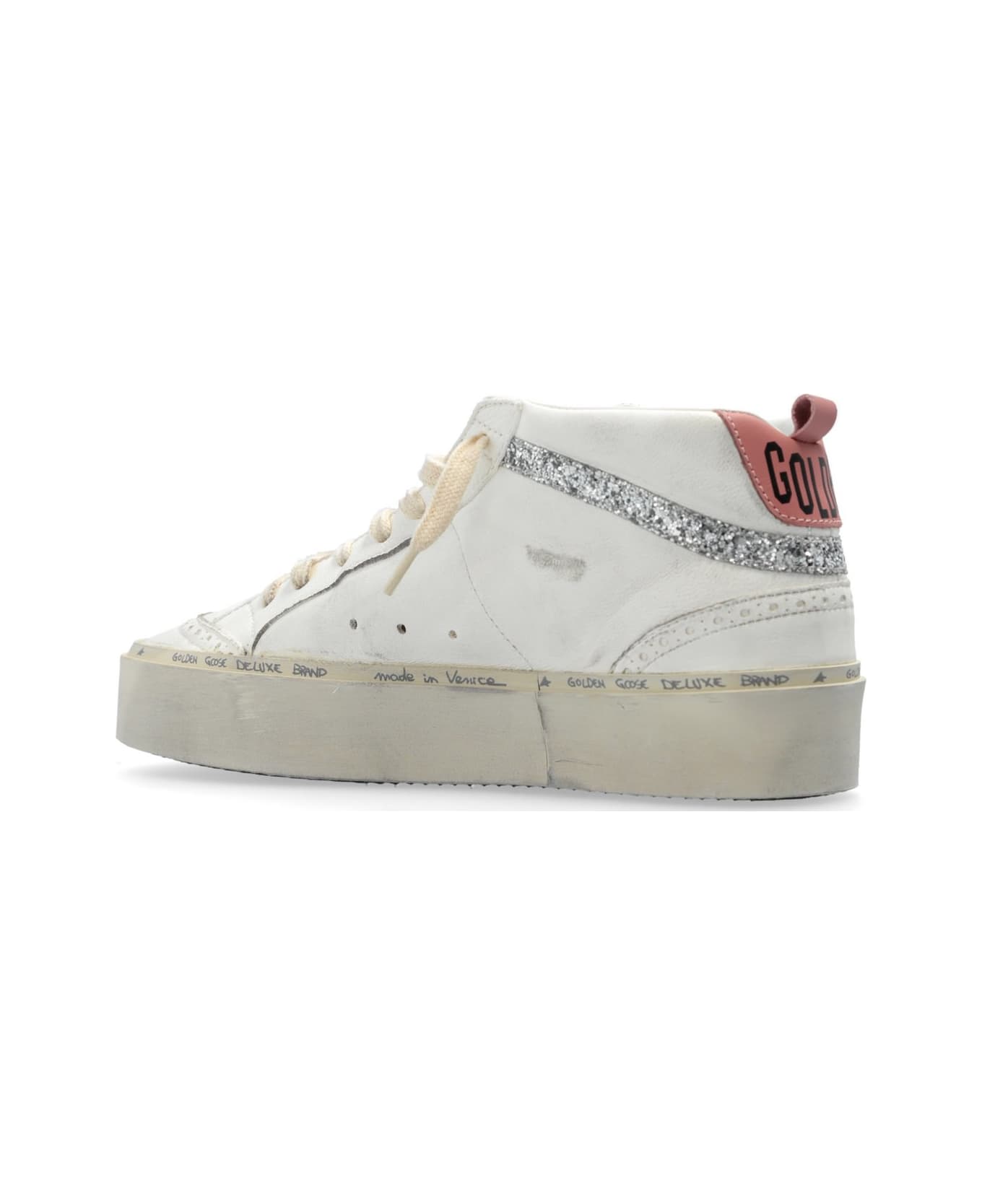 Golden Goose Hi Mid Star Lace-up Sneakers - White