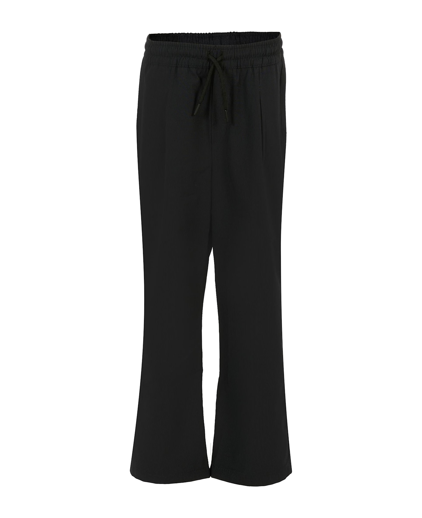 MSGM Blue Trousers For Boy With Logo - Blue