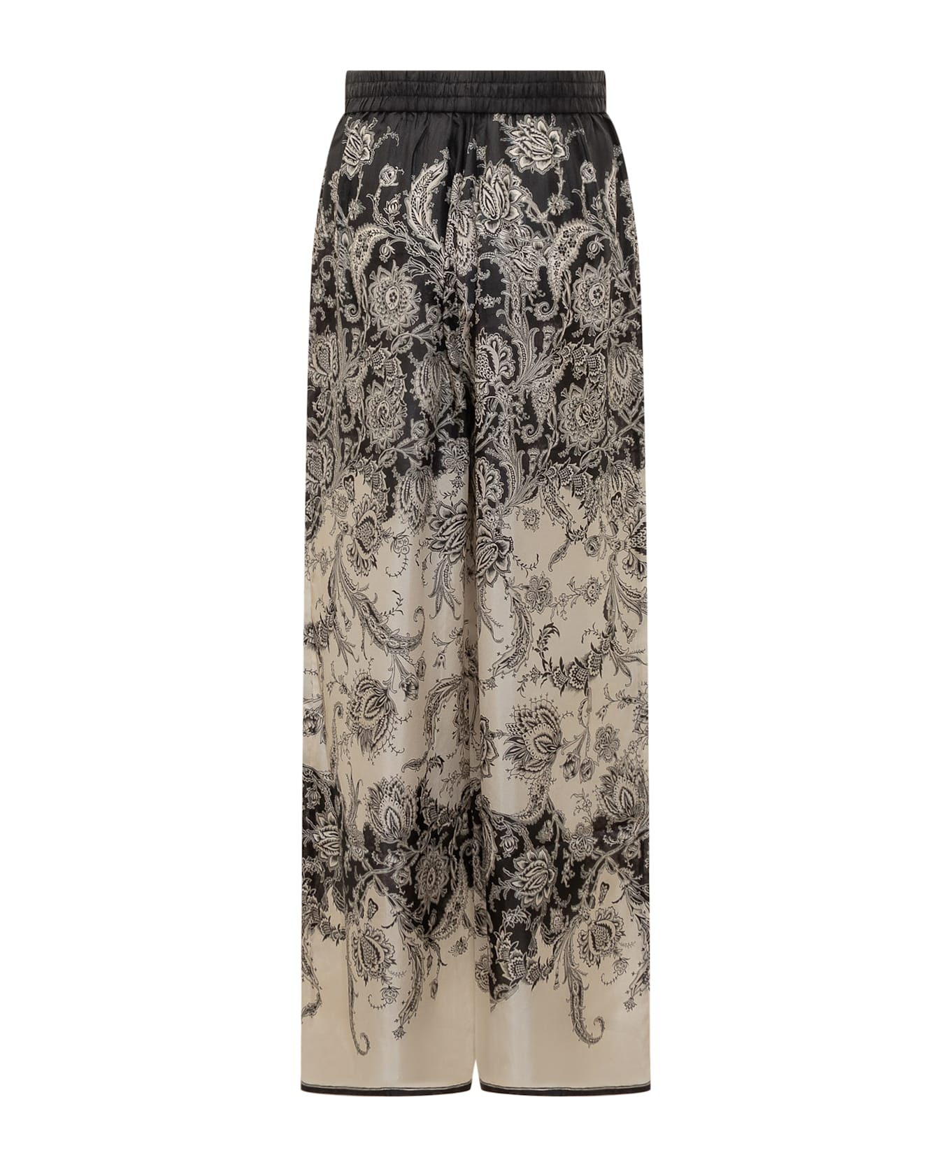 Zimmermann Rhiannon Trousers - CREAM/BLACK FLORAL