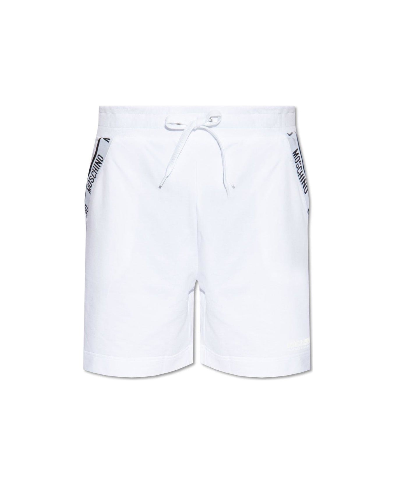 Moschino Knee-length Drawstring Shorts - White