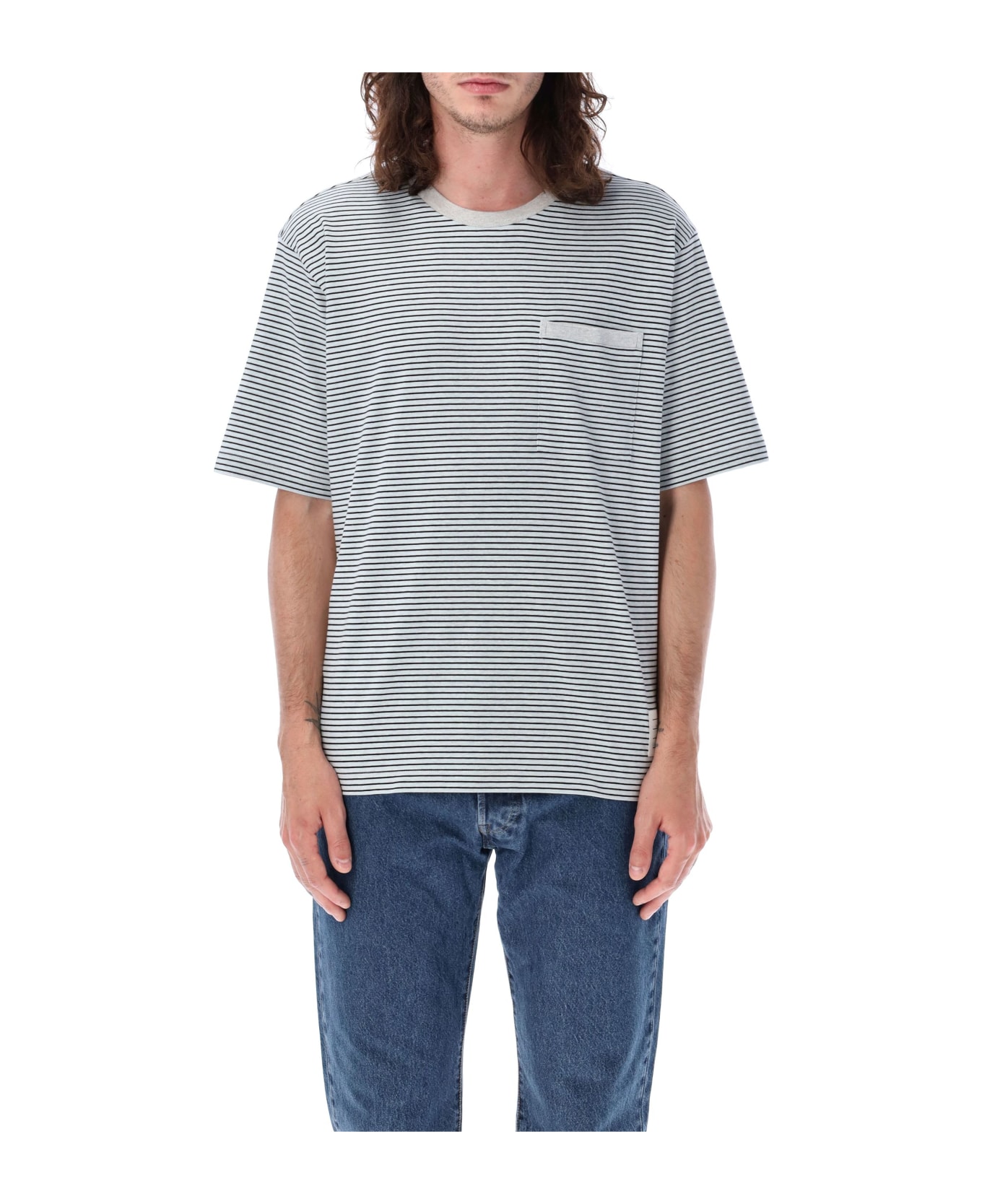 Thom Browne Oversized Short Sleeved Pocket T-shirt - MEDIUM BLUE