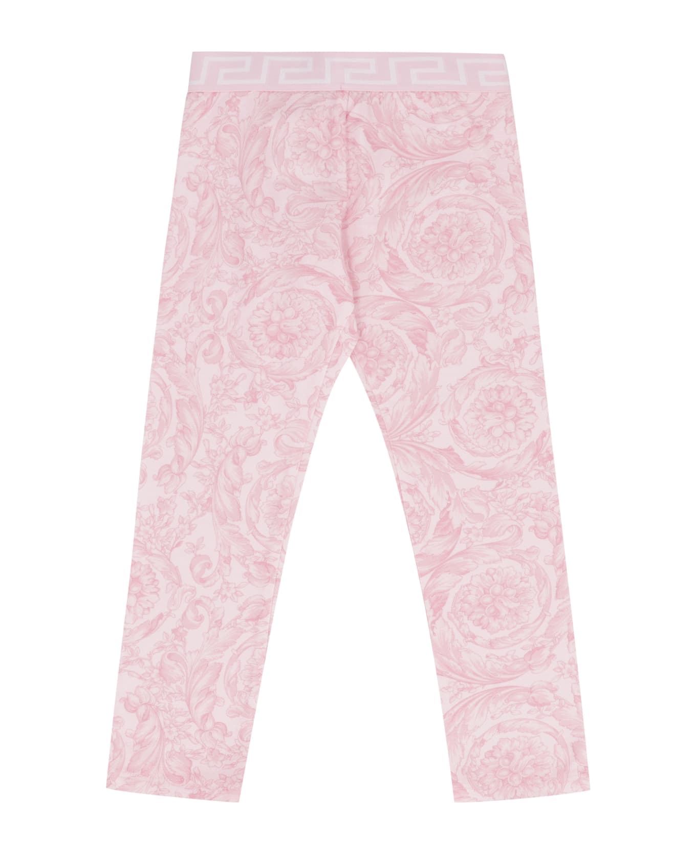 Young Versace Printed Leggings - Pink